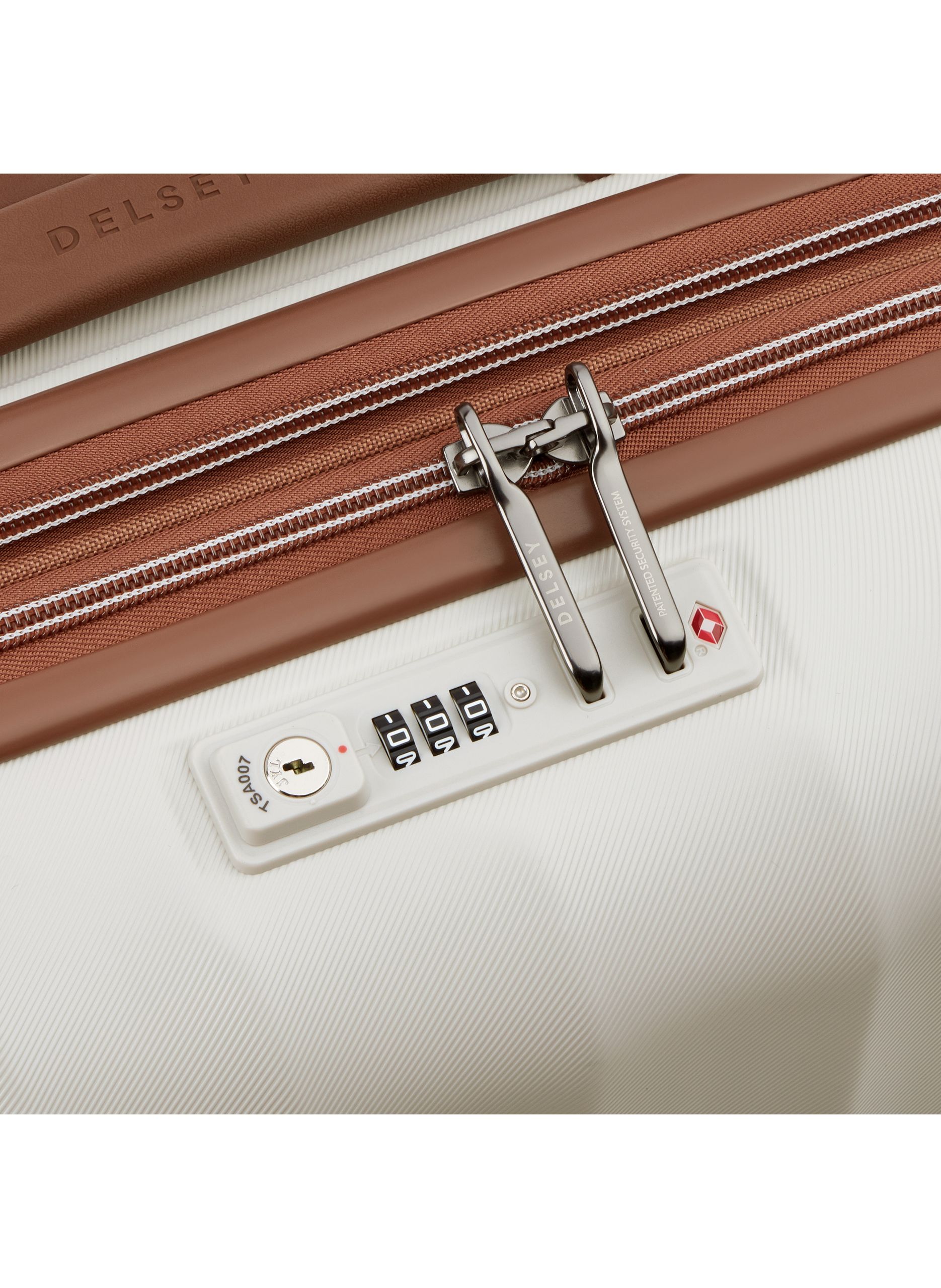 Valise cabine rigide taille s - carrousel 2 DELSEY PARIS Beige