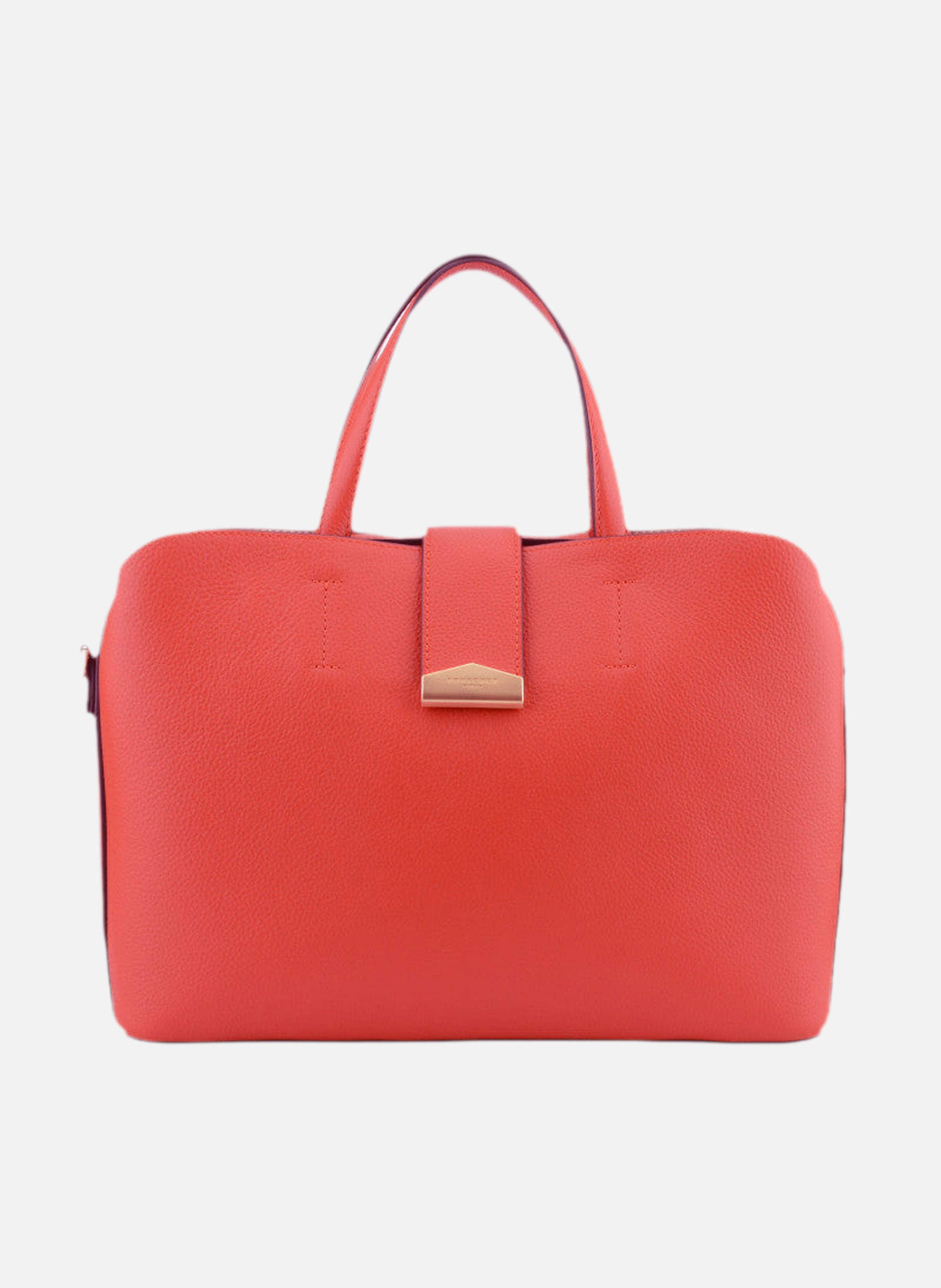 Cavalcade | sac à main mm en cuir de vachette POURCHET Rouge