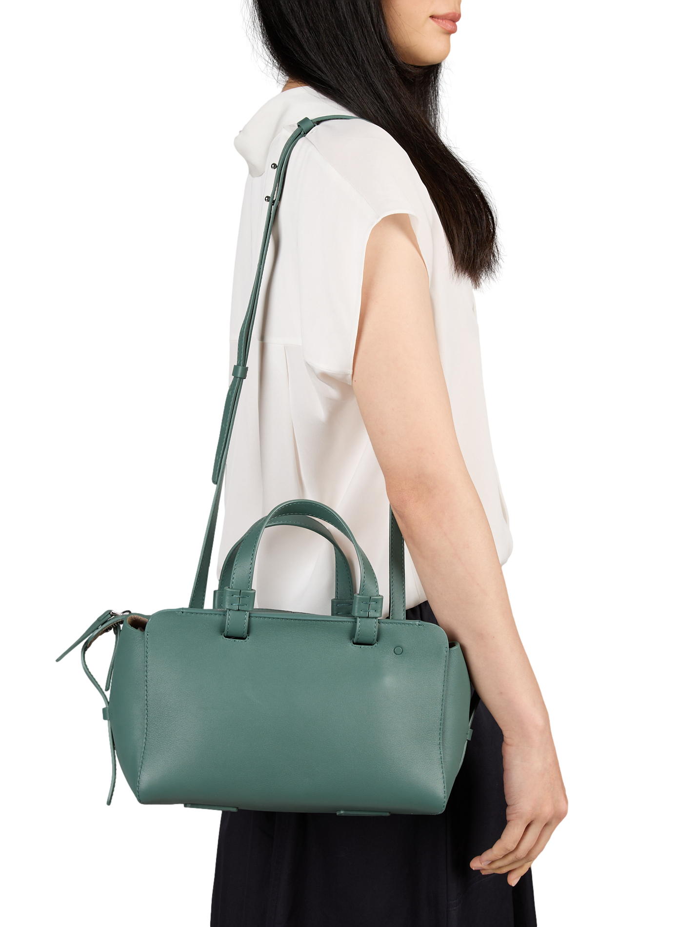 Sac à main en cuir  BONASTRE Vert