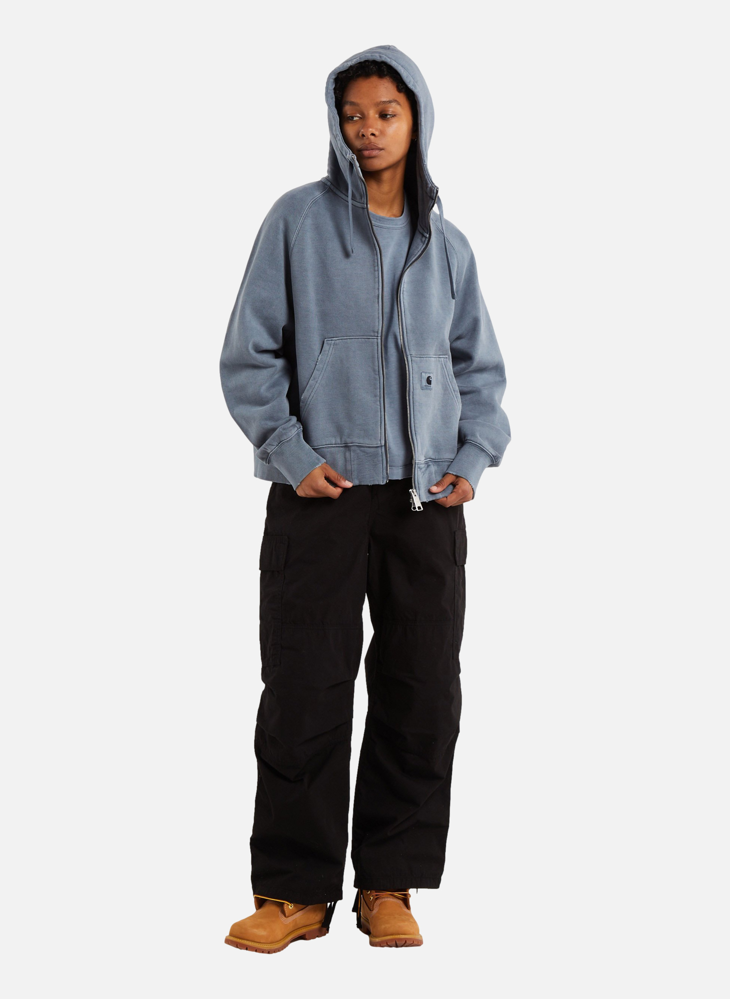Hoodie zippé w' hooded torion jacket CARHARTT WIP Bleu