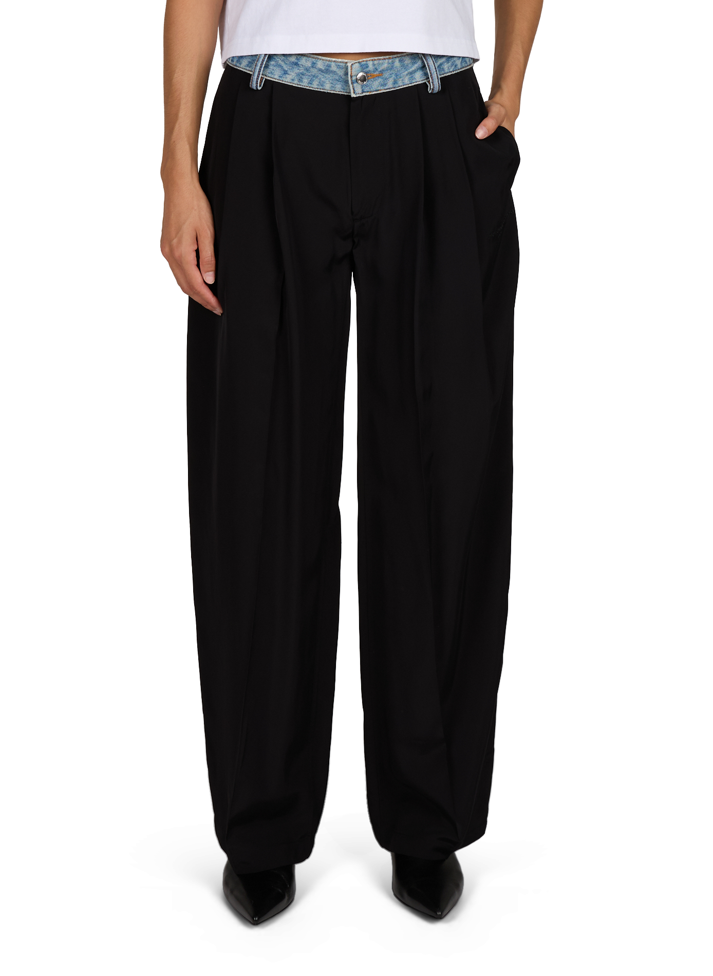 Wide-leg trousers ALEXANDER WANG Black