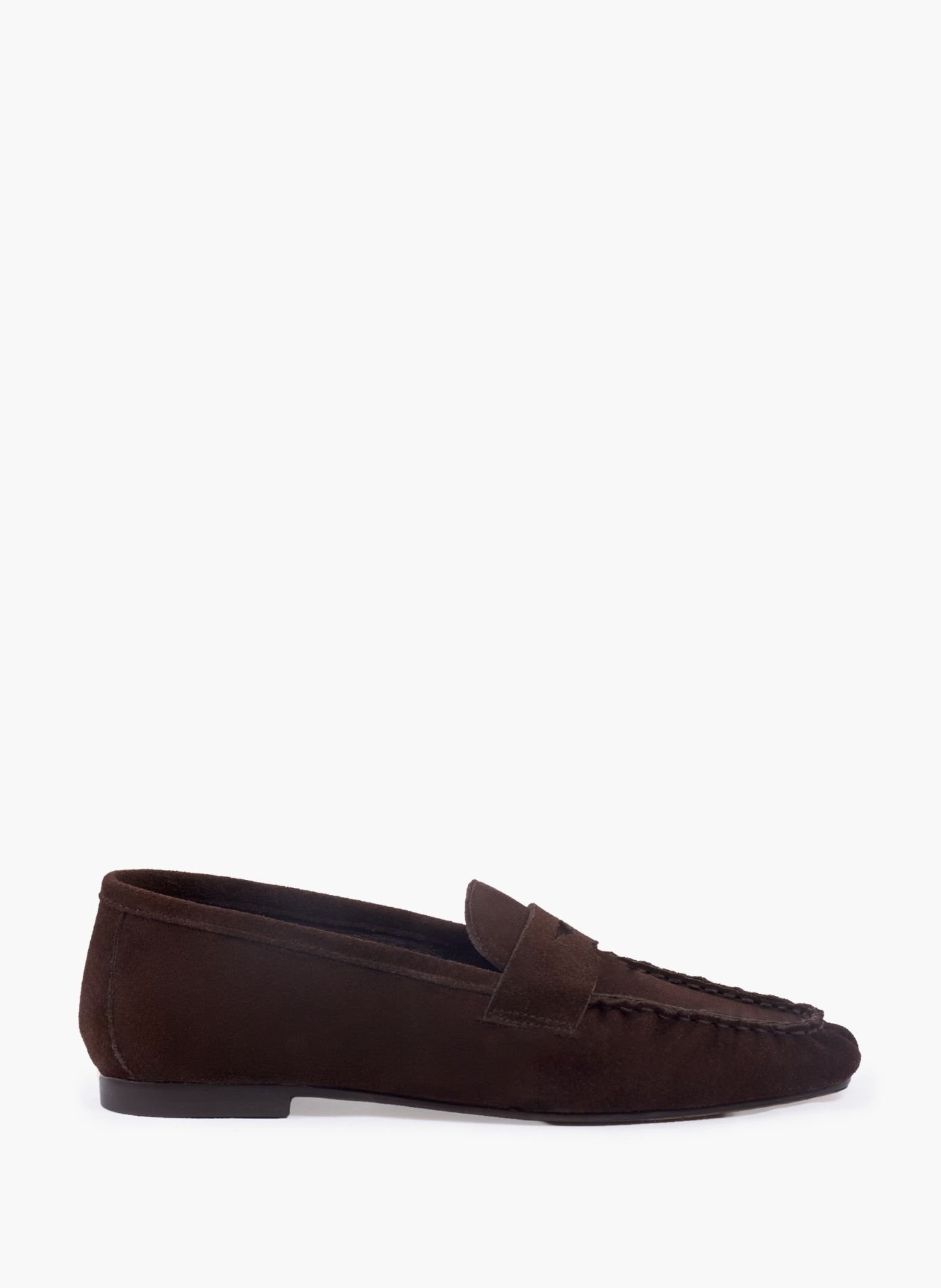 Mocassins plissés thaïs cuir daim JULES & JENN Marron