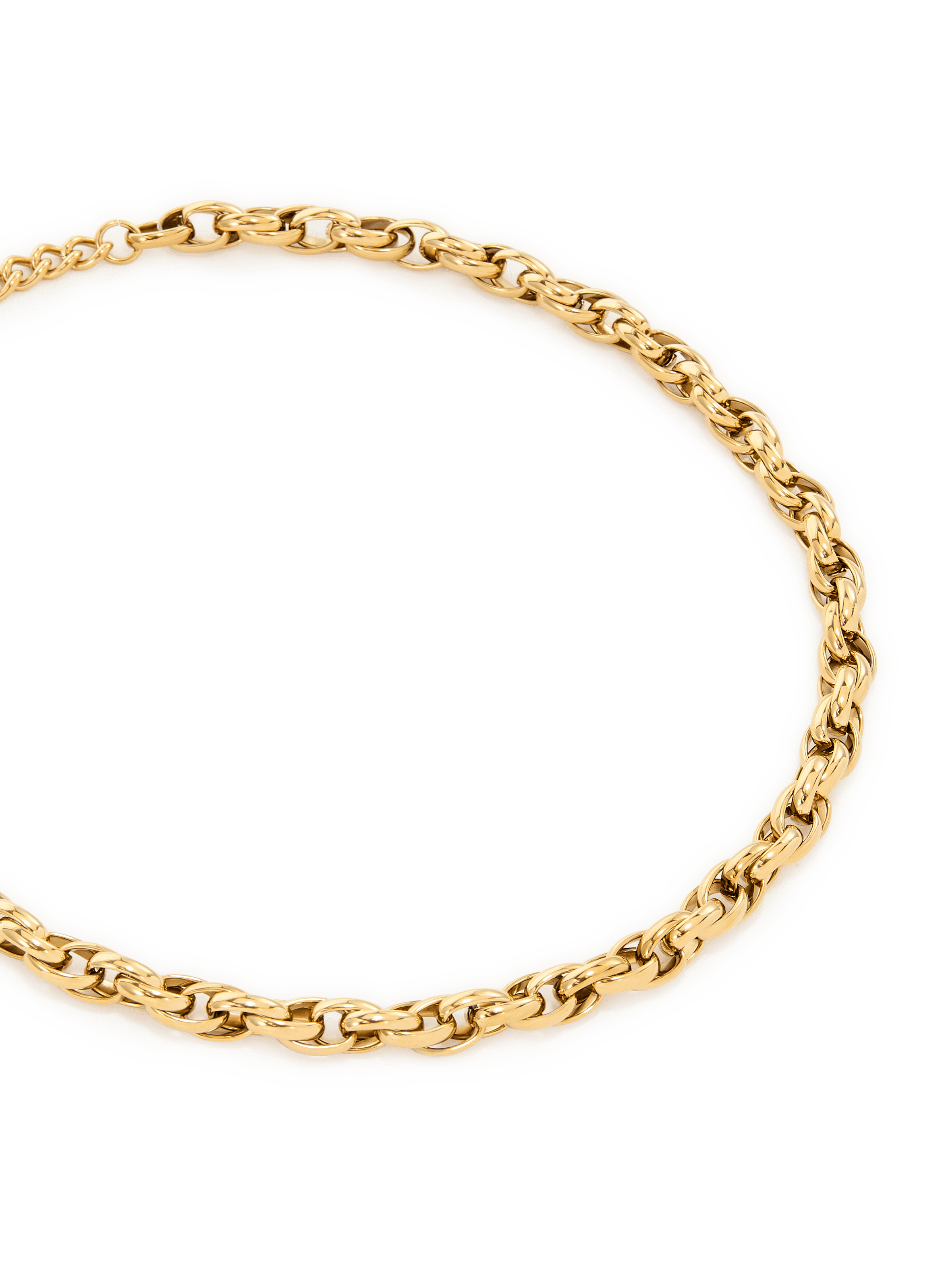Collier en acier AU PRINTEMPS PARIS Doré