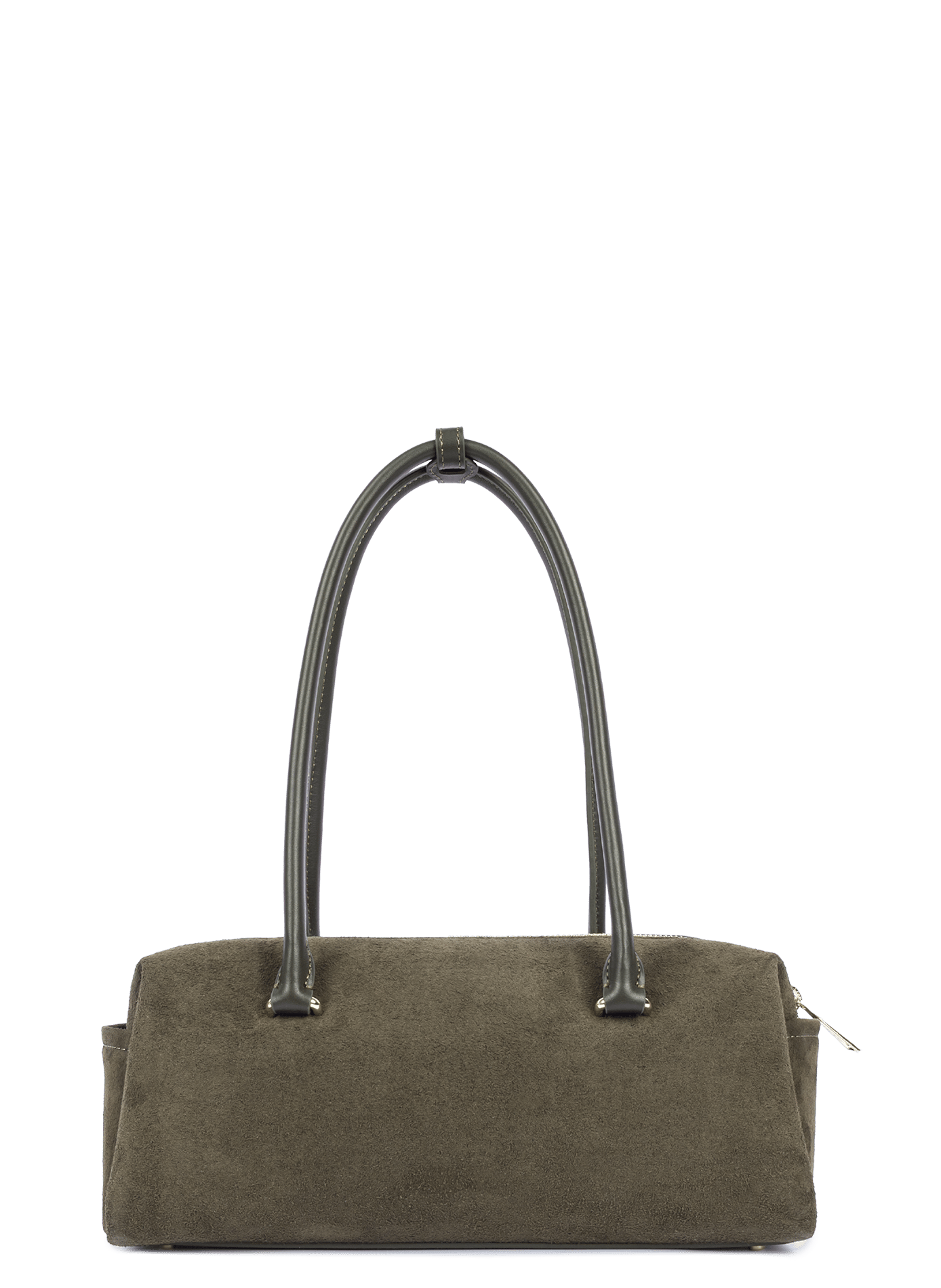 Sac rectangle - suède cube LANCASTER Kaki