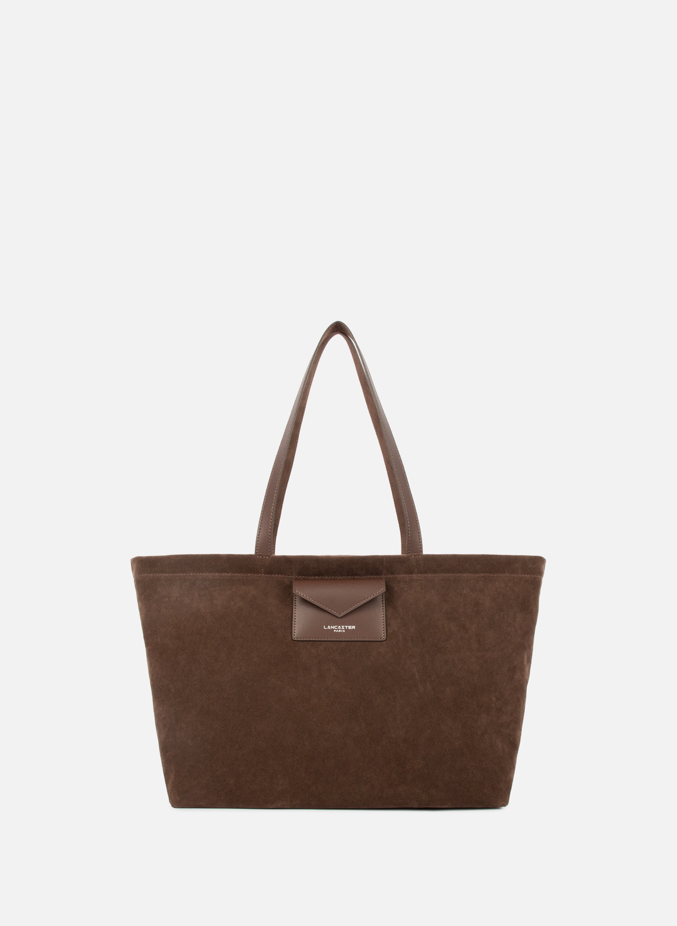 Grand sac cabas épaule - suédine kba LANCASTER Marron