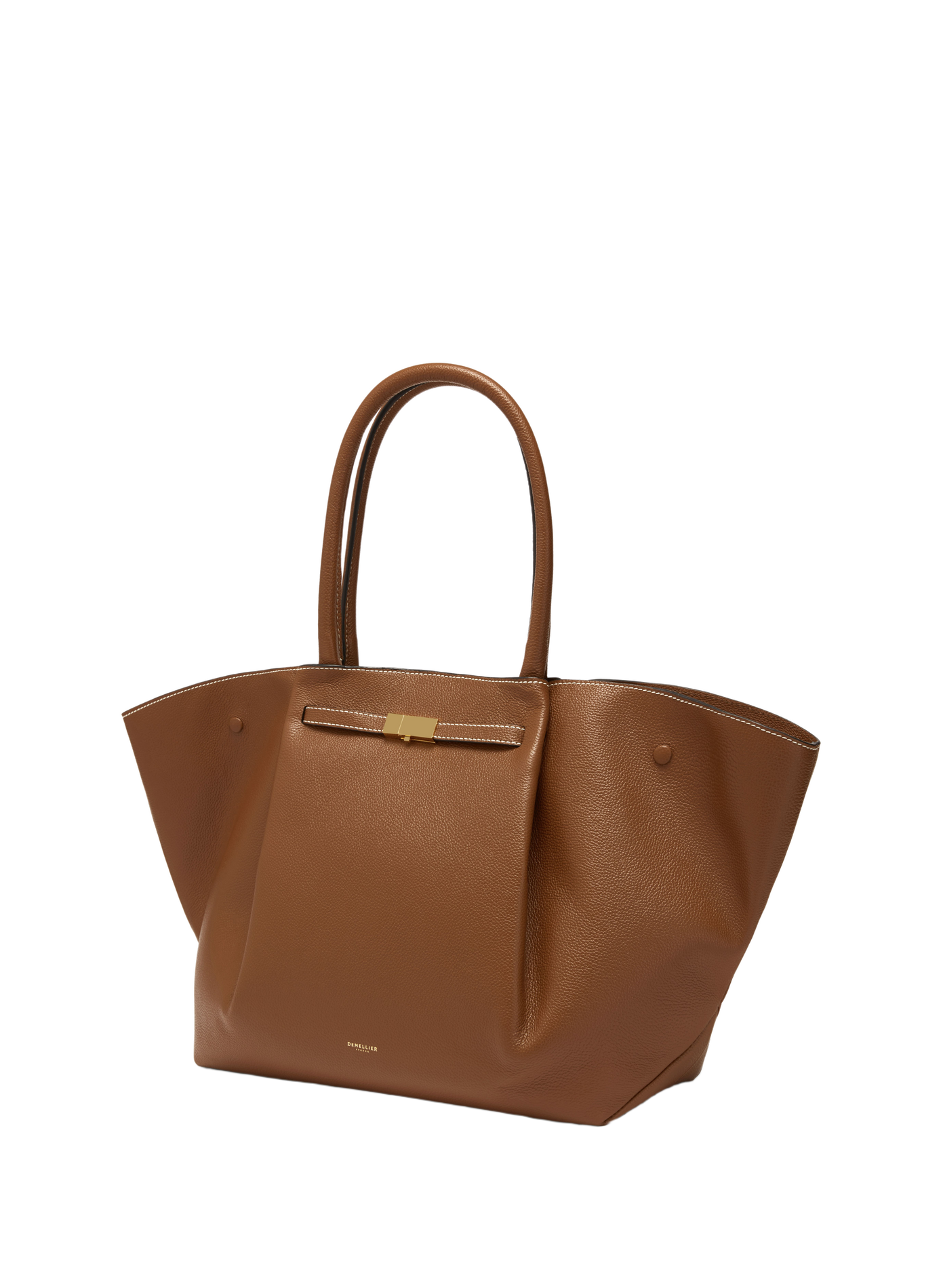 Sac à main New York en cuir DEMELLIER LONDON Marron