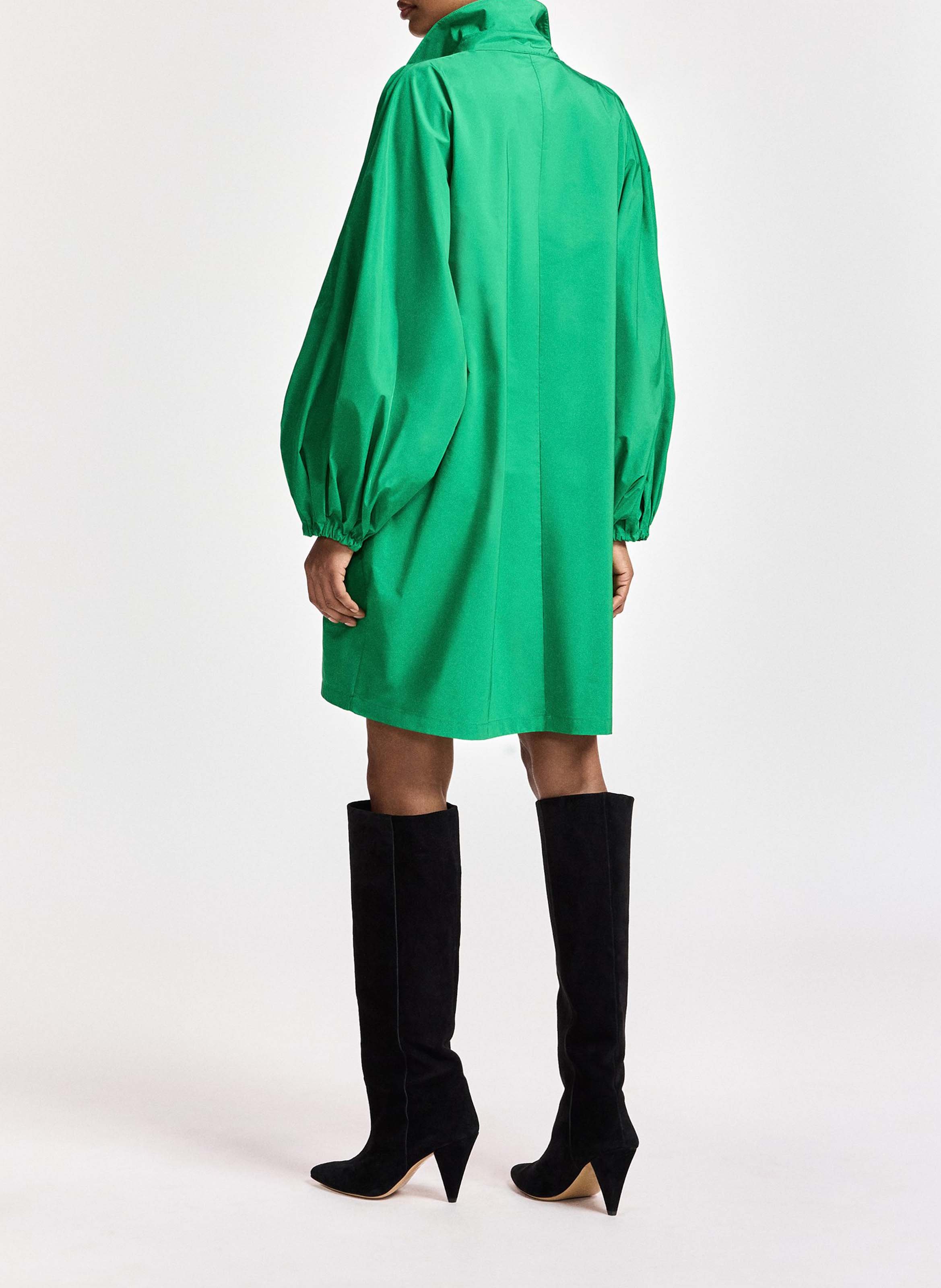 Robe courte oversize col v keagan2 ESSENTIEL ANTWERP Vert