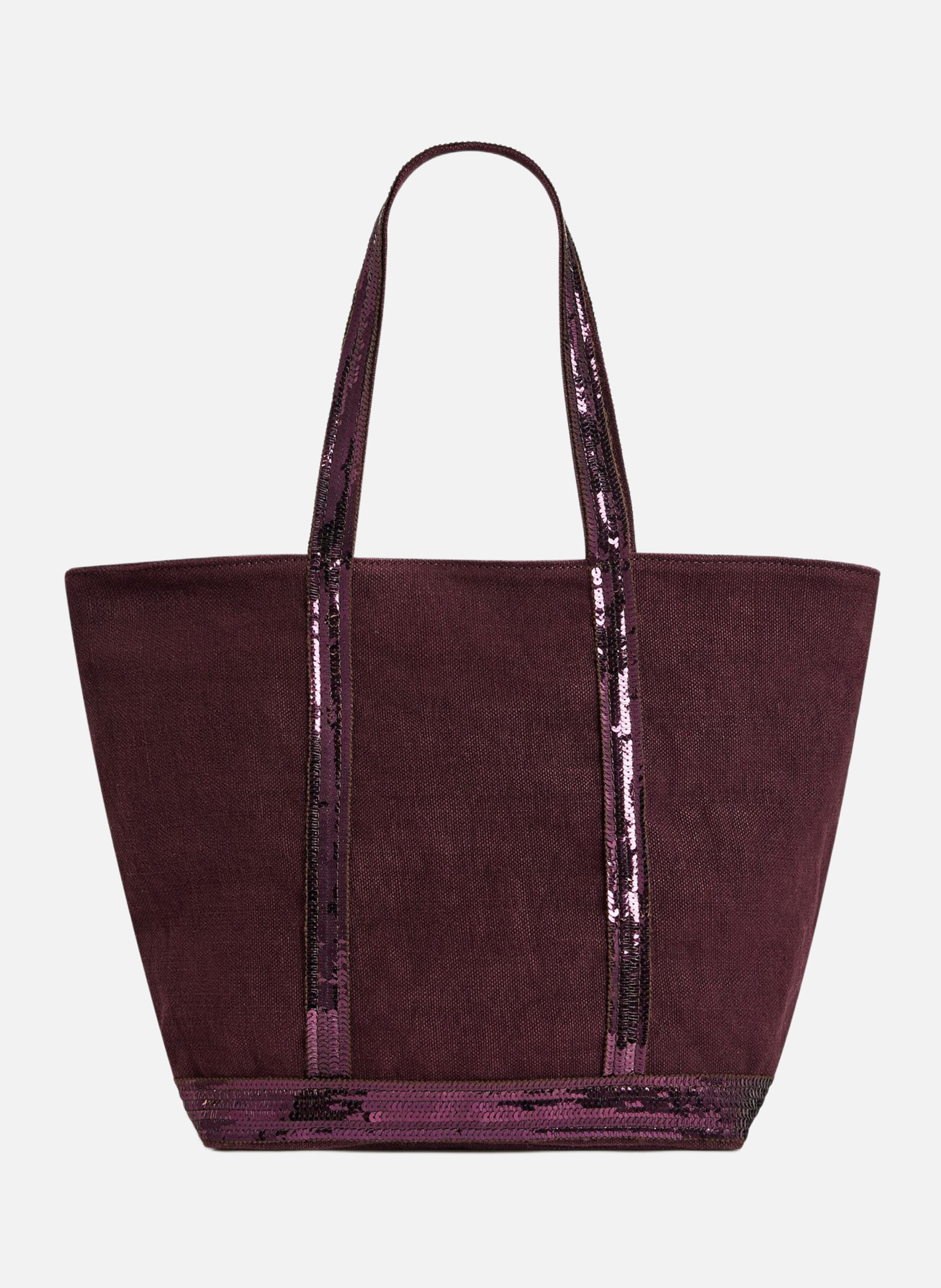 Cabas m zippé en lin VANESSA BRUNO Violet