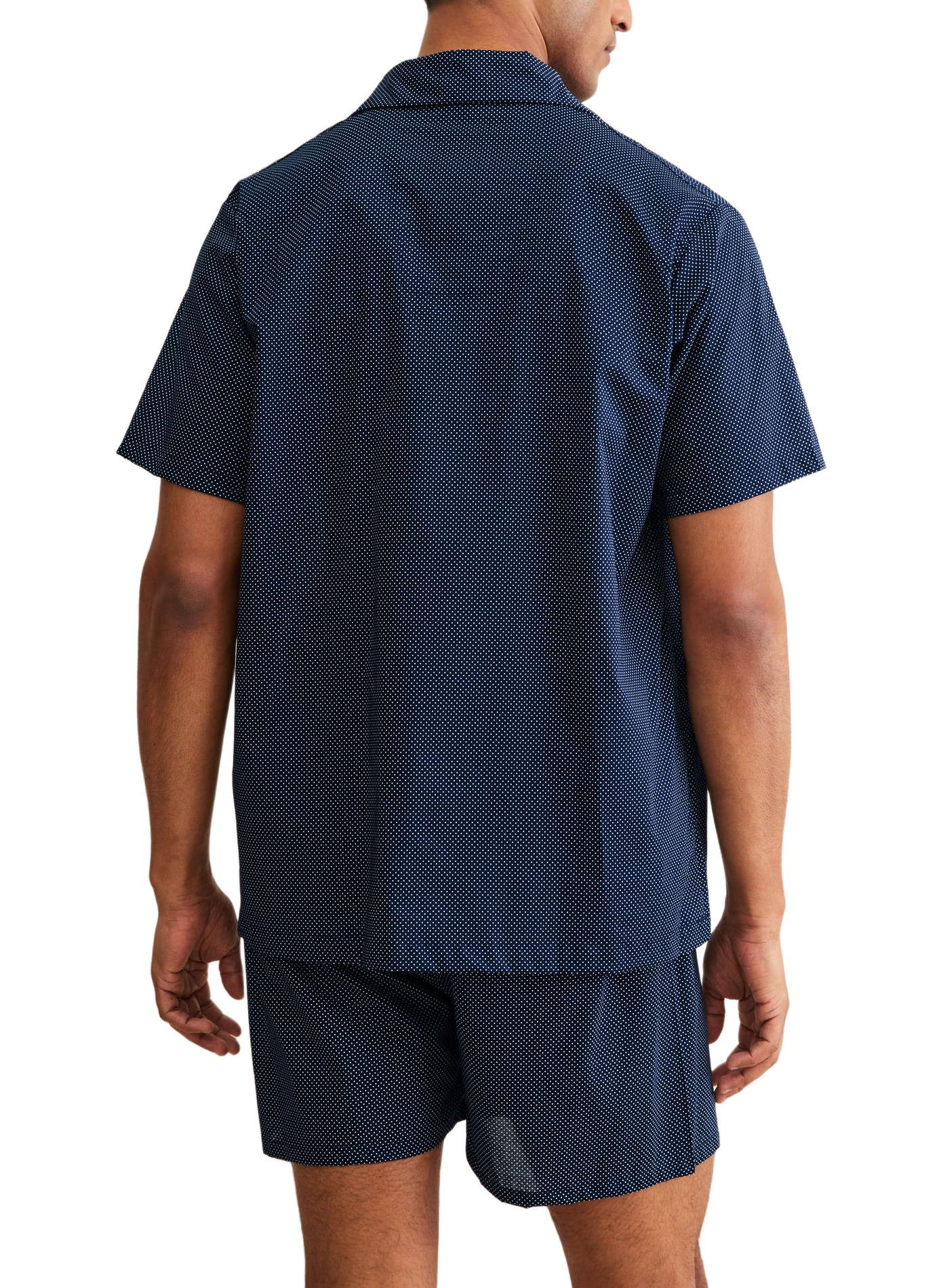 Kurzes Batiste-Pyjama-Set aus Baumwolle DEREK ROSE Blau