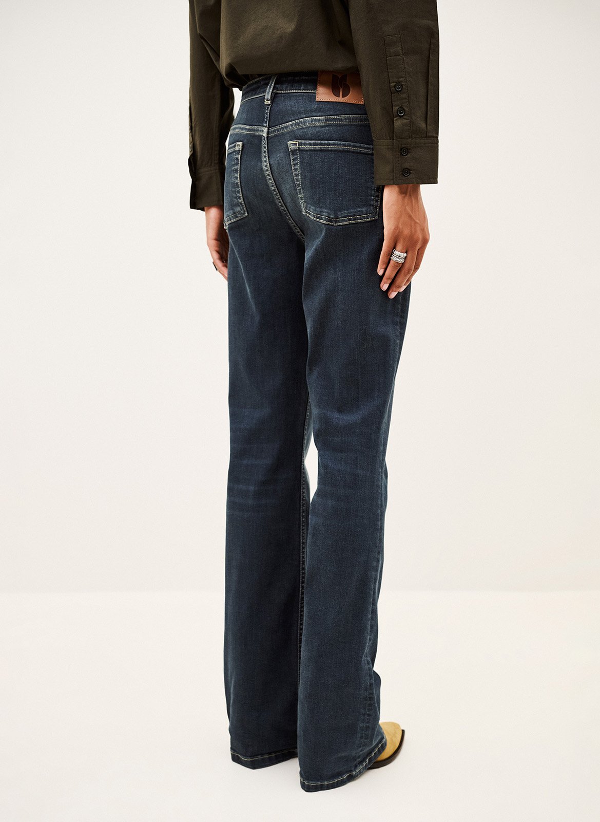 Jean patte d'eph en coton mélangé aommie BA&SH Bleu