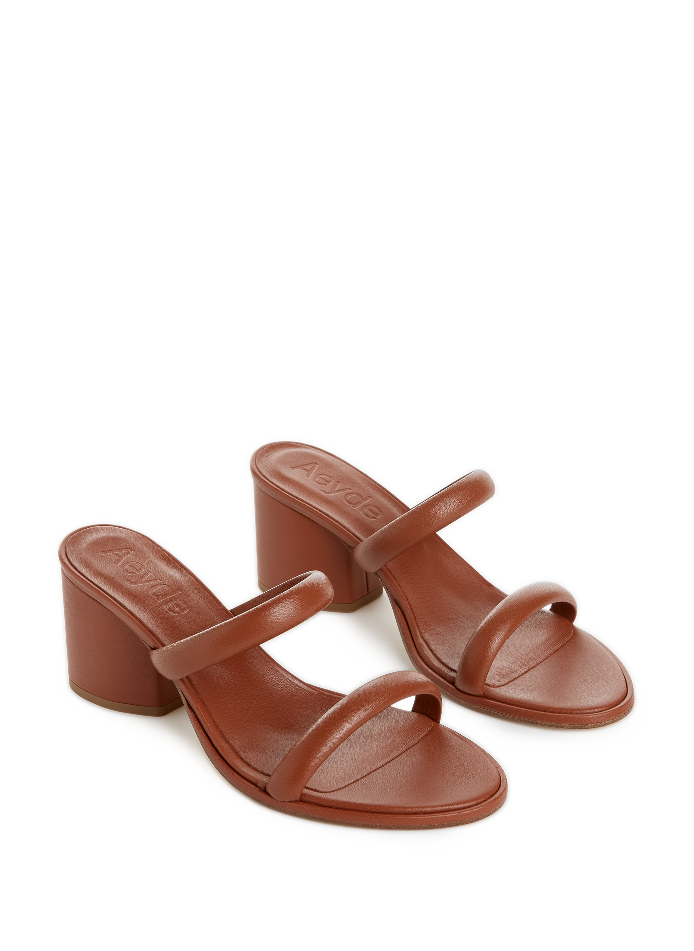 Mules Barbara en cuir nappa