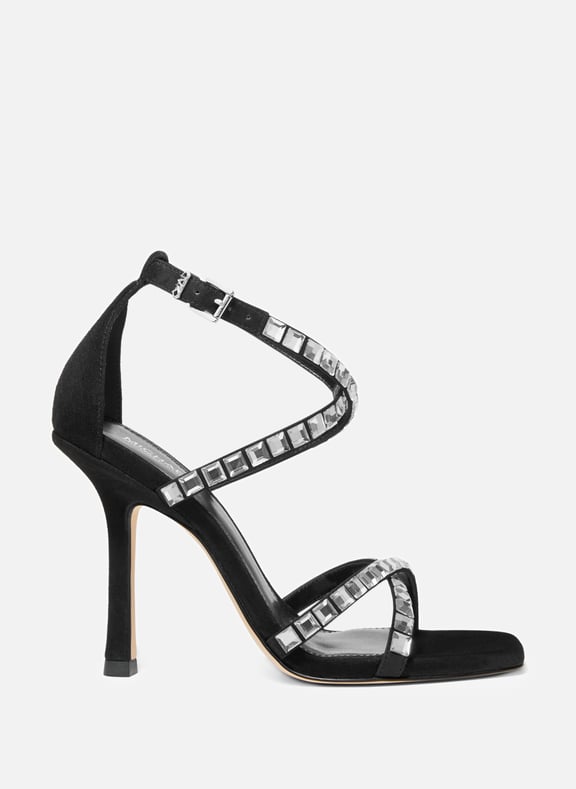 Michael kors simone sandal 2025 black
