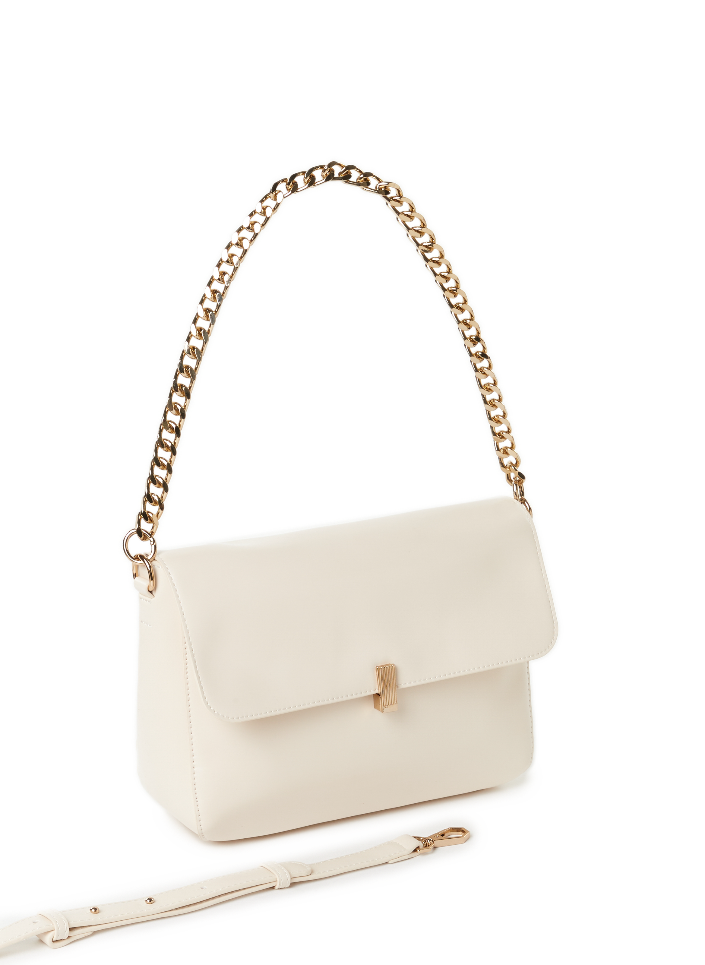 Sac à bandoulière lisse  AU PRINTEMPS PARIS Beige
