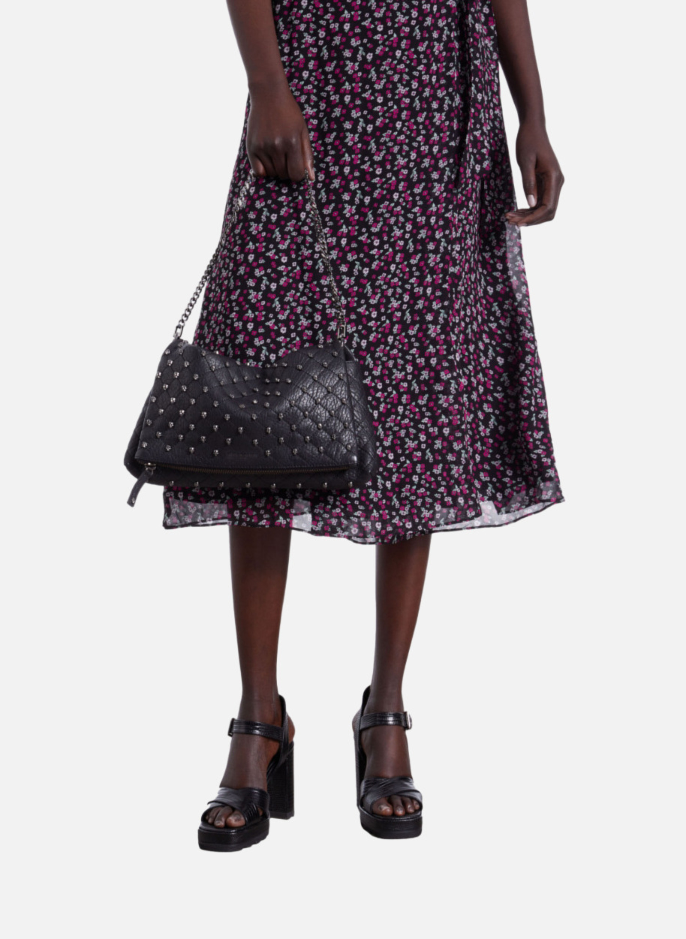 Pochette héritage medium en cuir THE KOOPLES Noir