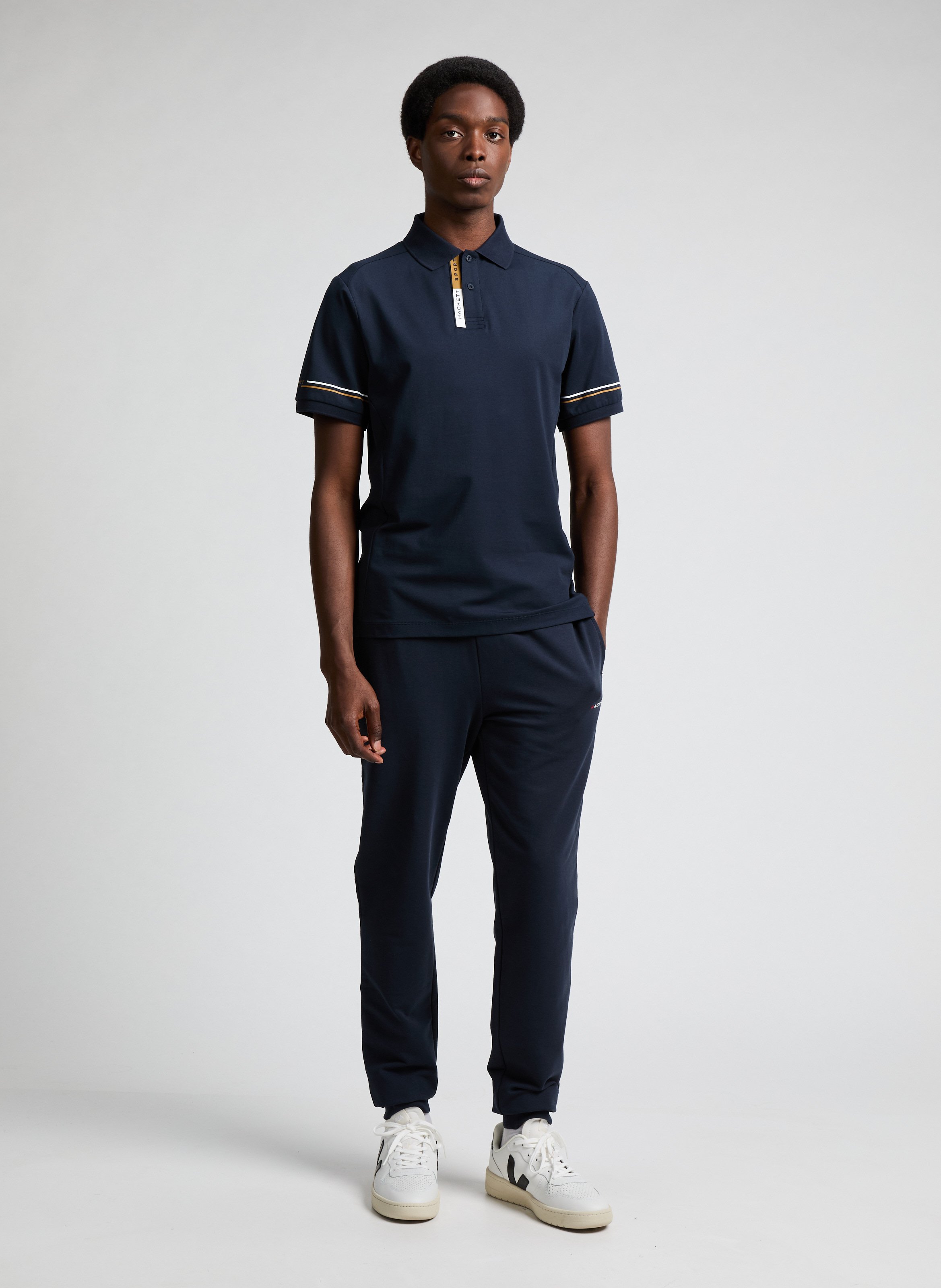 Polo à logo  HACKETT Bleu