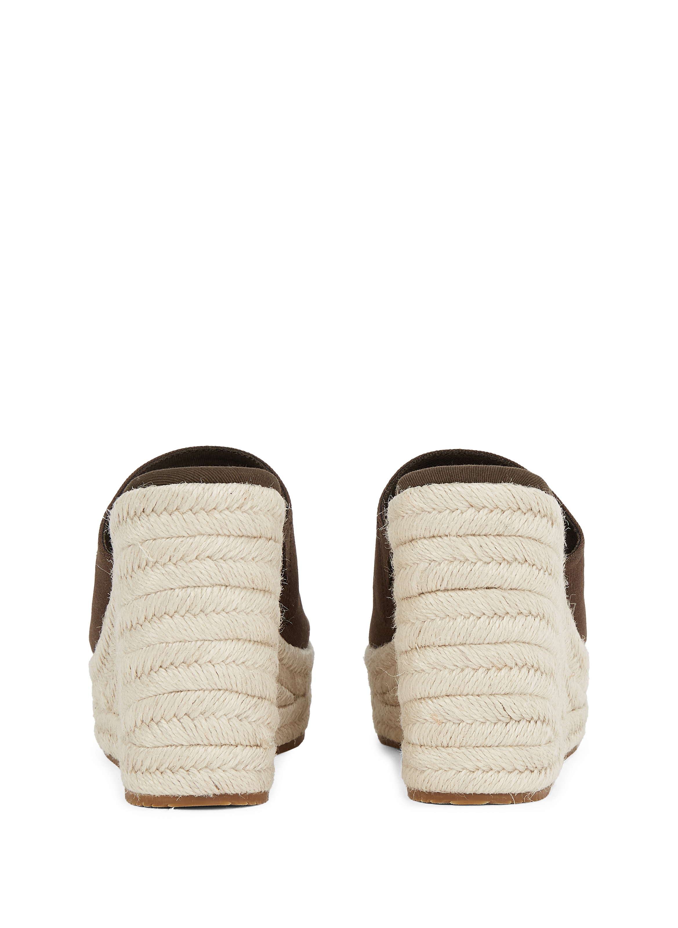 Sandales espadrilles compensées CALVIN KLEIN Marron