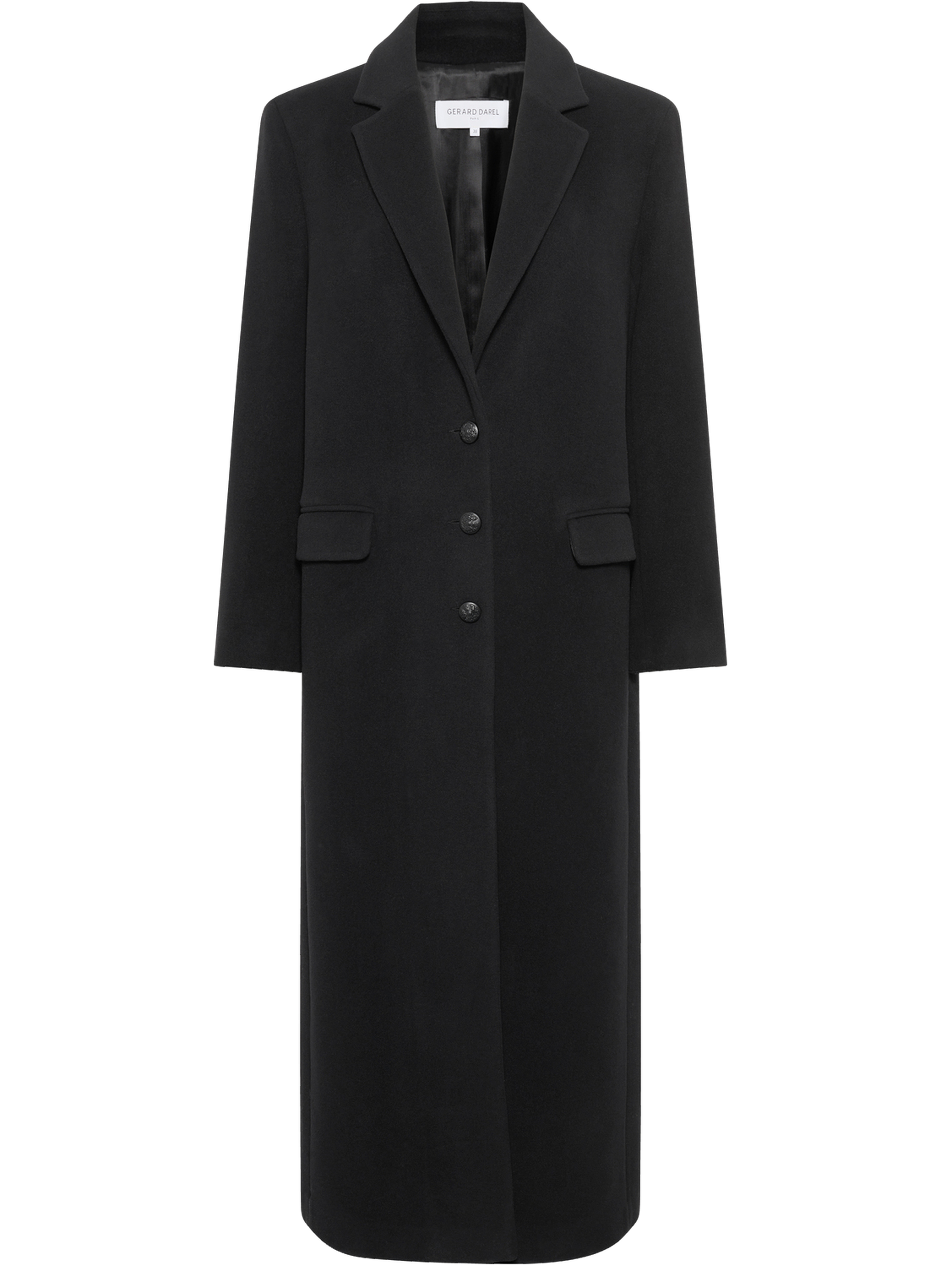 Manteau long et droit - meli GERARD DAREL Noir