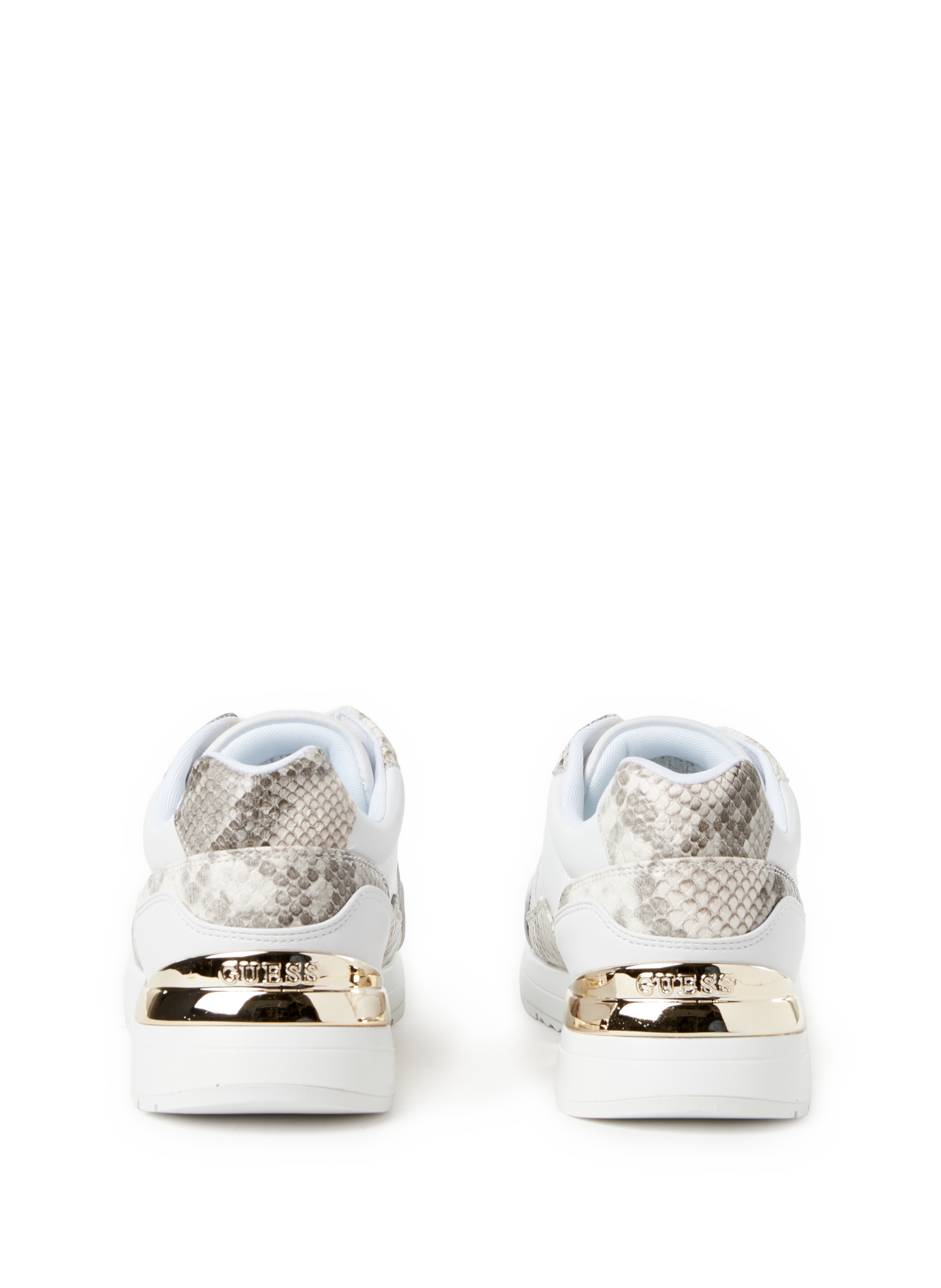 Baskets bi-matière GUESS Blanc