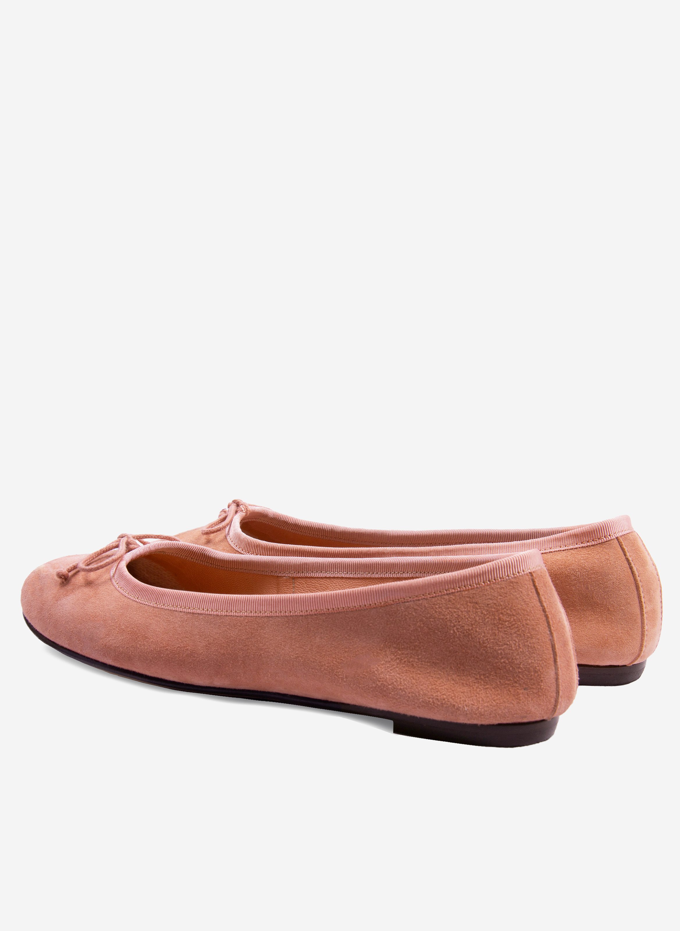 Ballerines classiques cuir daim JULES & JENN Rose