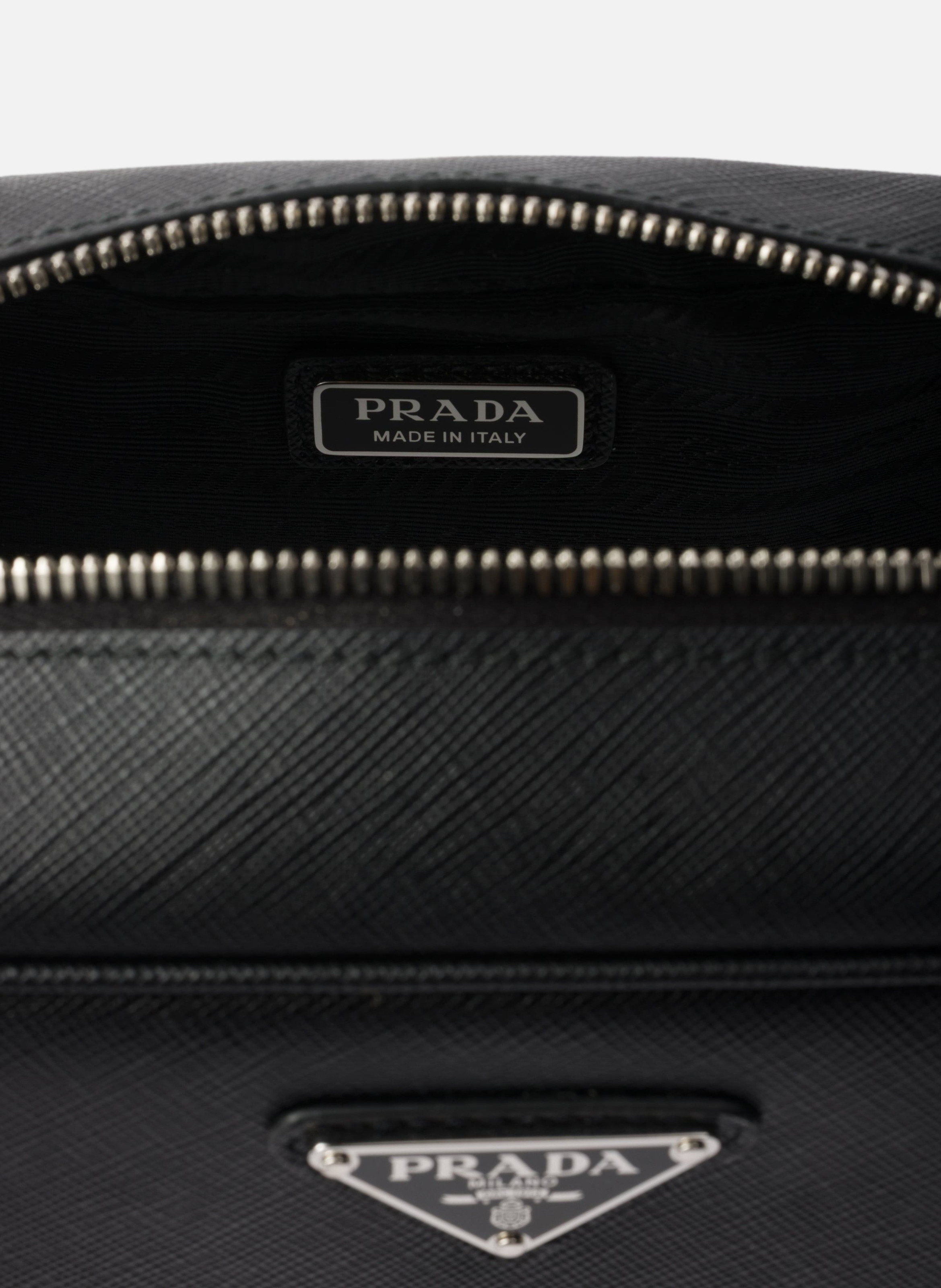 Pochette en cuir saffiano PRADA Noir
