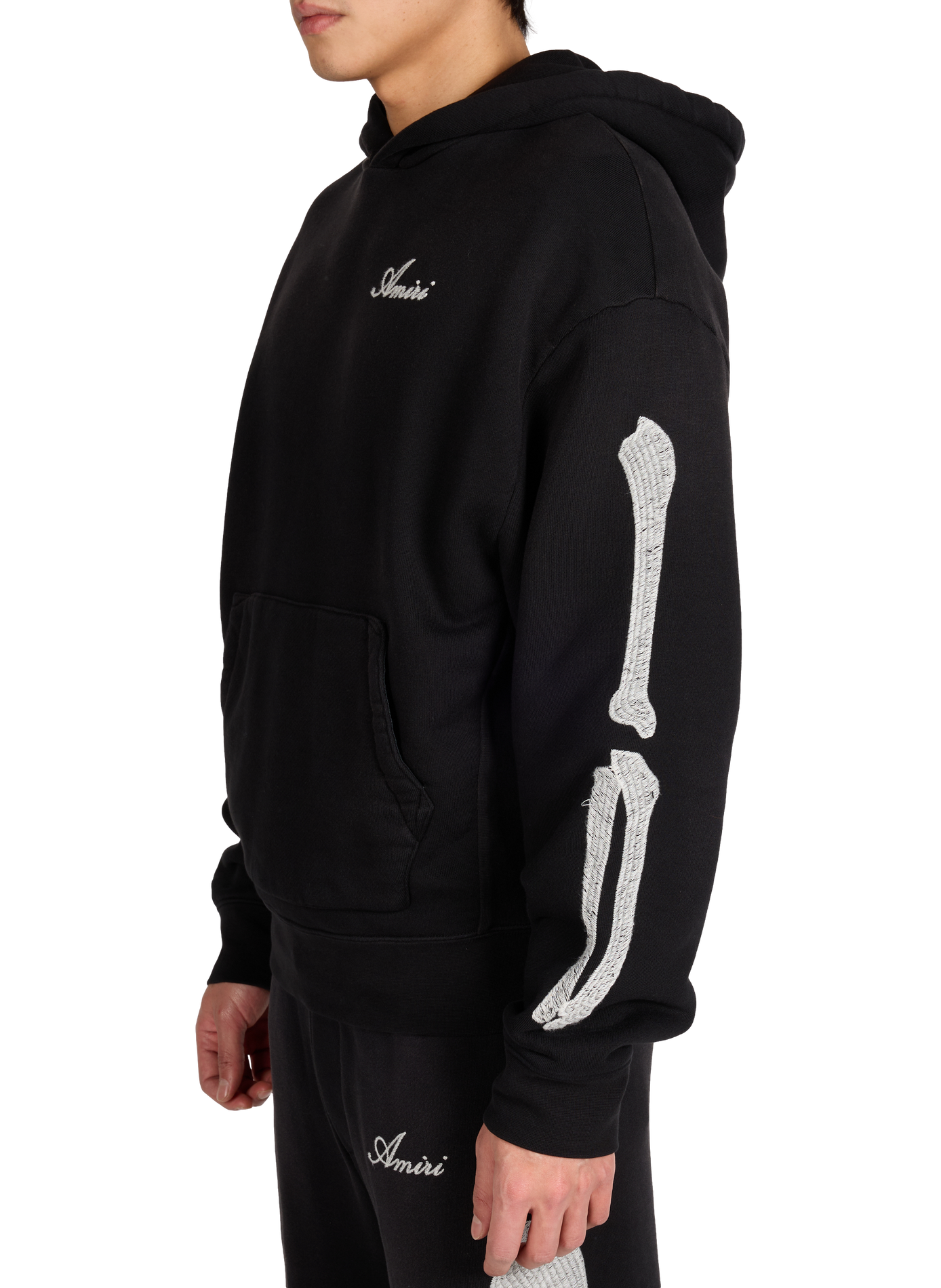 Oversized cotton hoodie AMIRI Black