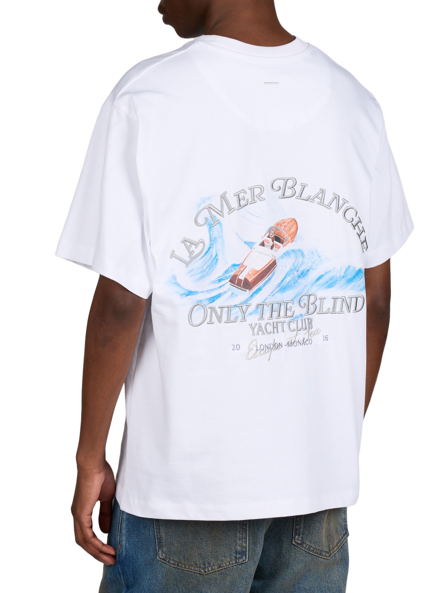 Printed T-shirt The White Sea in cotton ONLY THE BLIND White