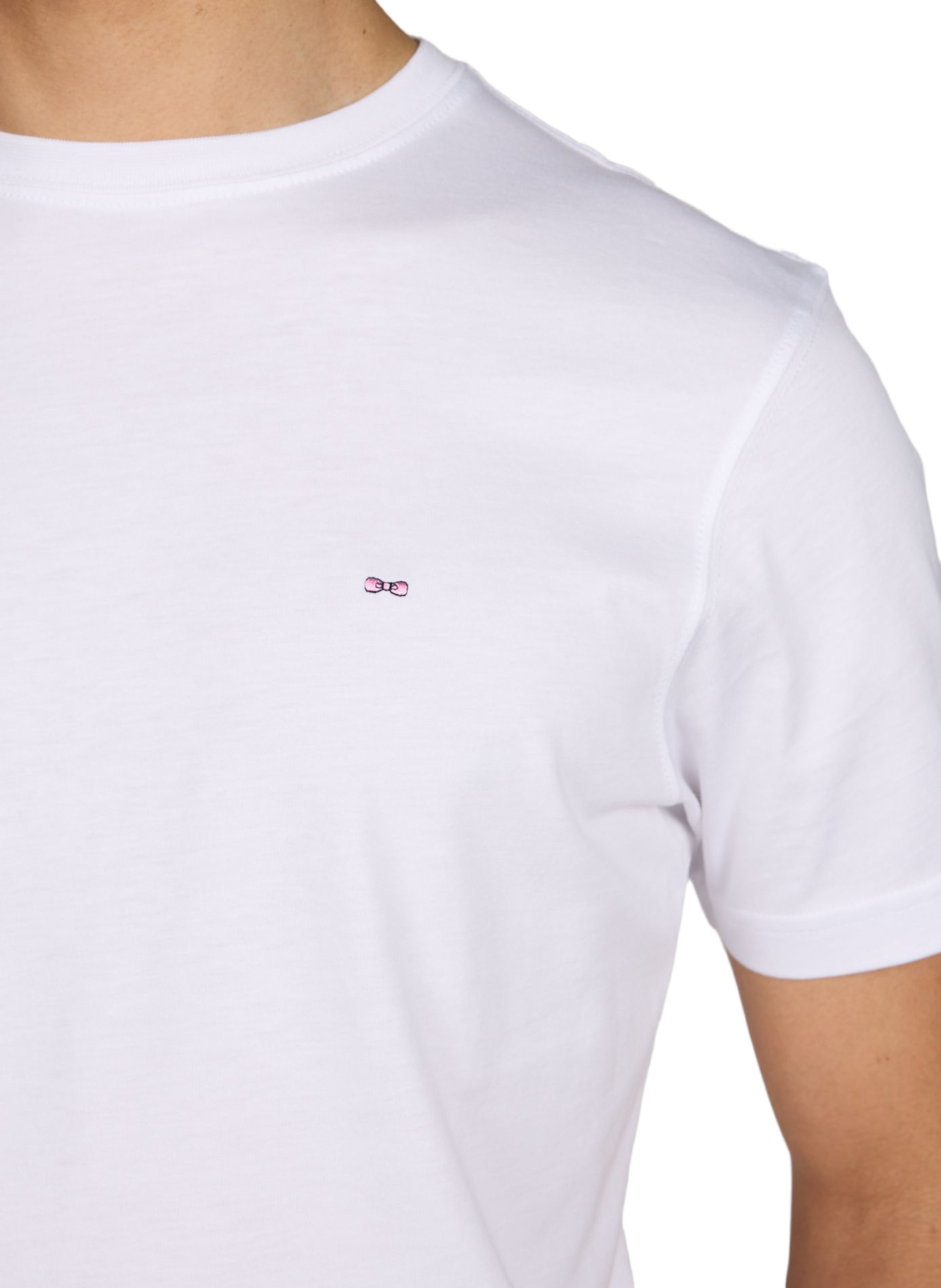 Tee-shirt uni à logo brodé poitrine EDEN PARK Blanc