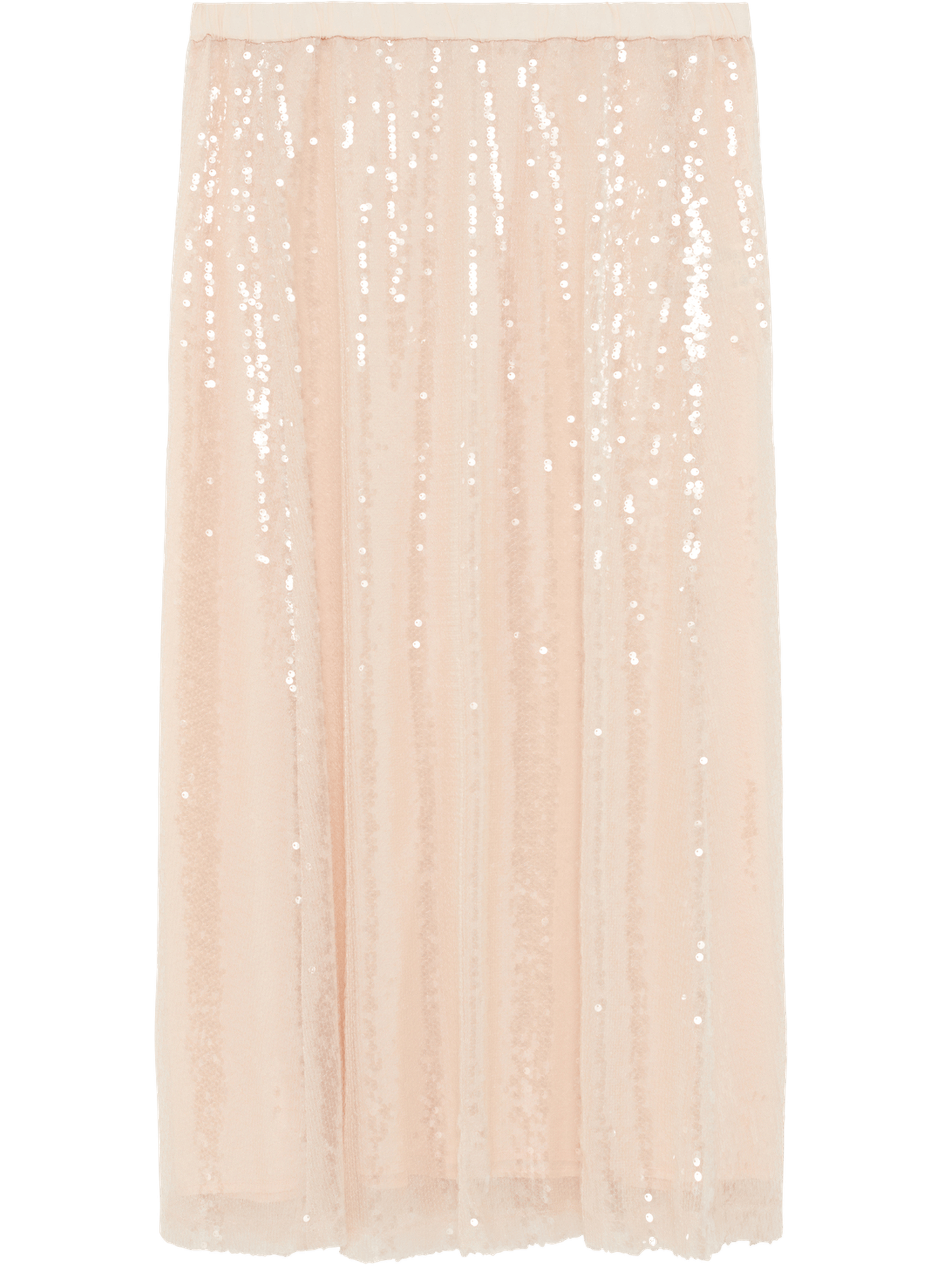 Jupe longue à sequins - nolie PABLO Beige
