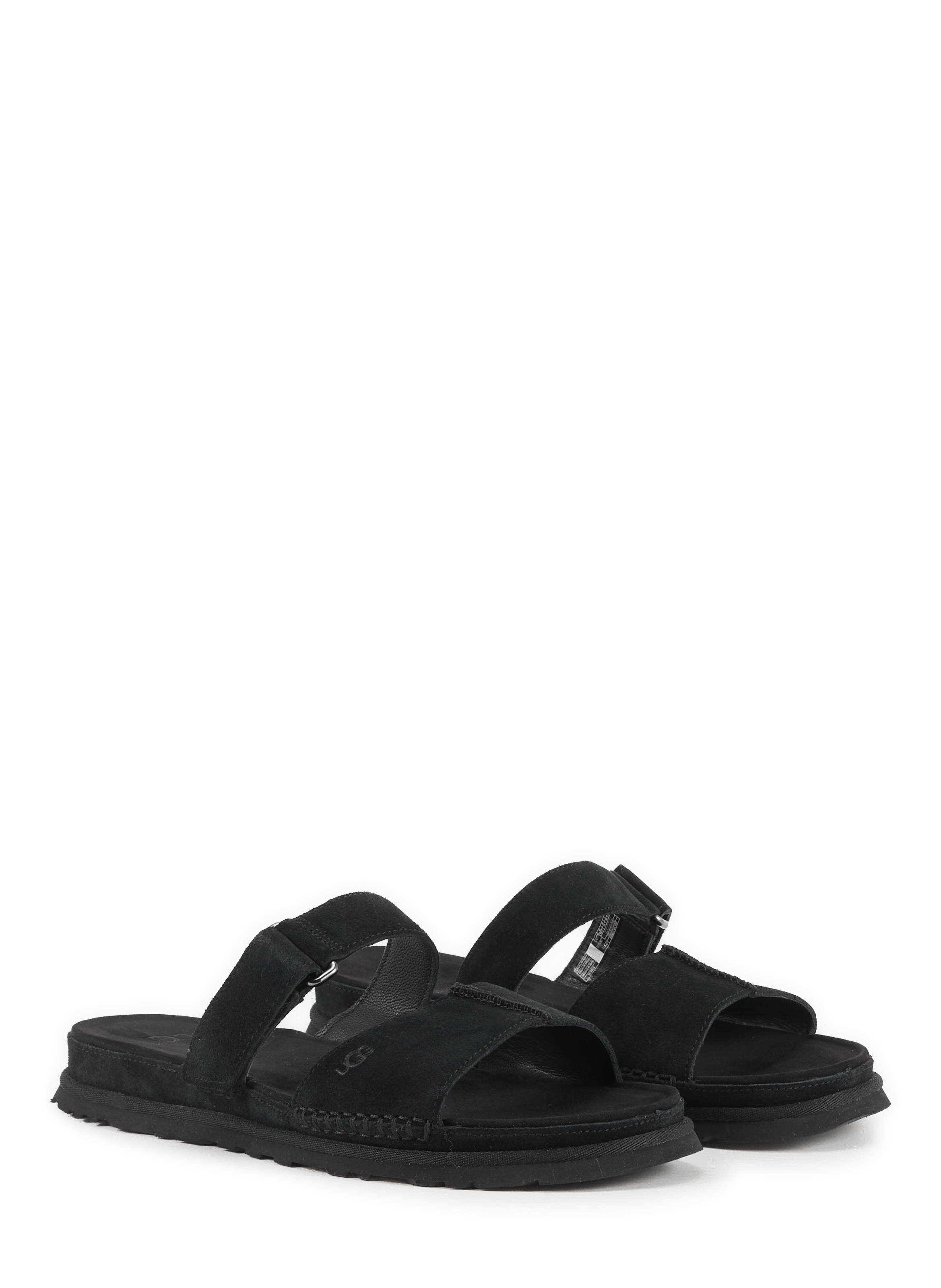 Sandales W GoldenGaze Slide en cuir suédé UGG Noir