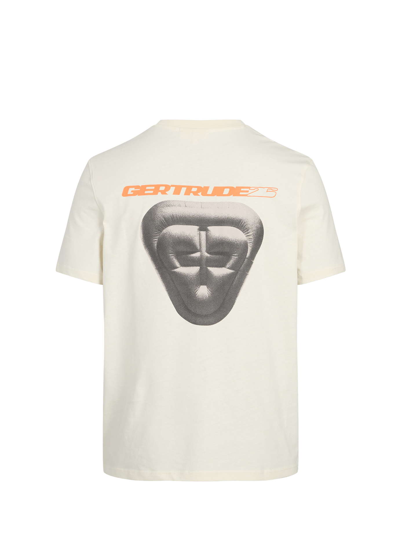 Straight cotton t-shirt Beige