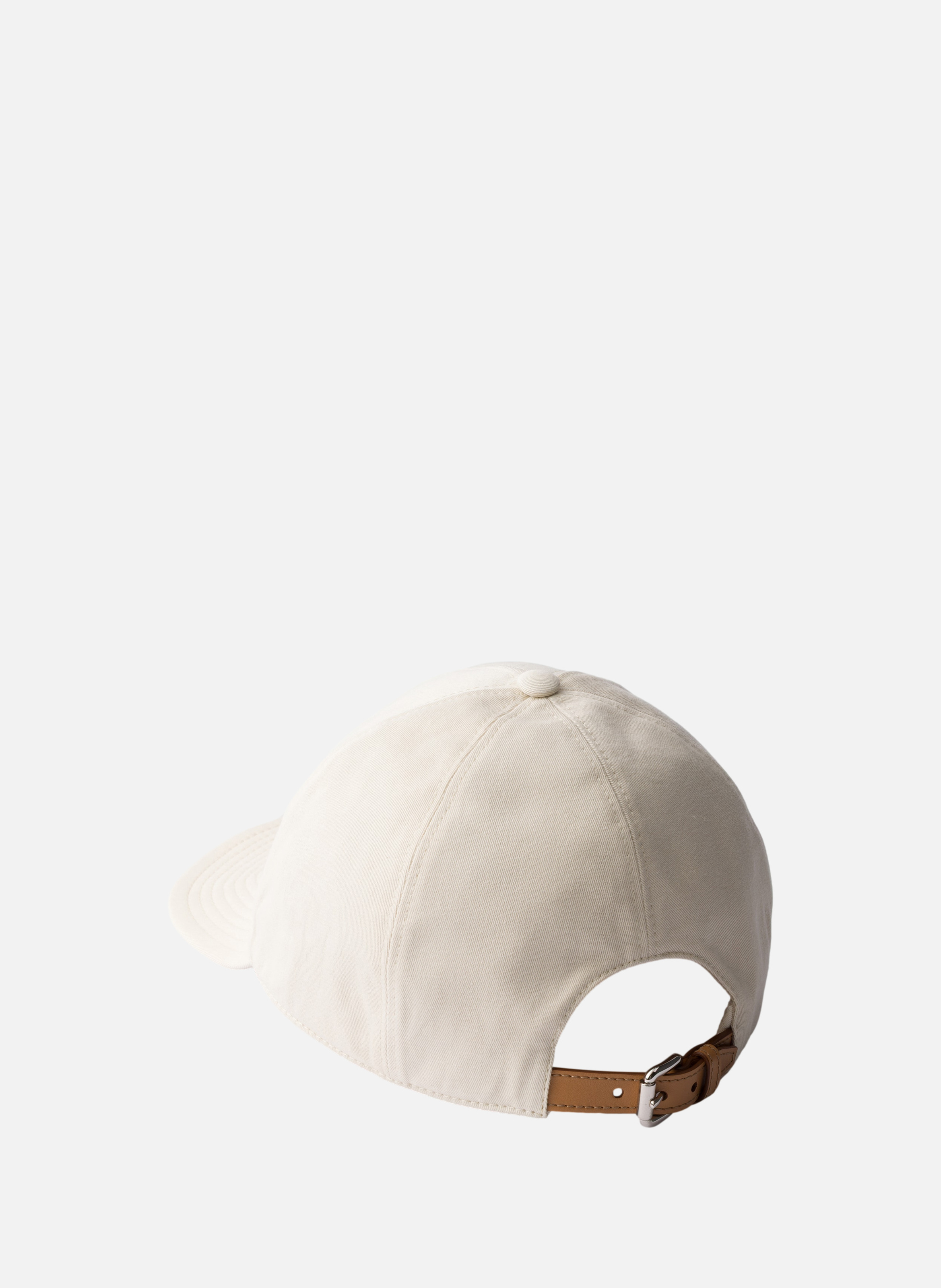 Ancienne casquette de baseball en gabardine PRADA Beige