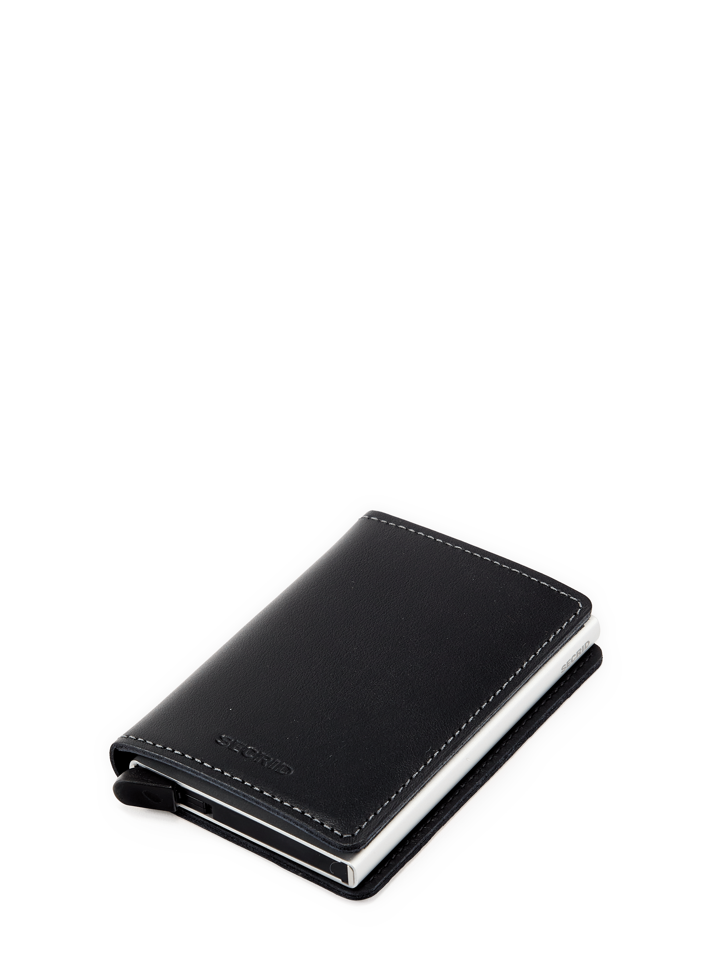 Protecteur de cartes en cuir et aluminium SECRID Schwarz