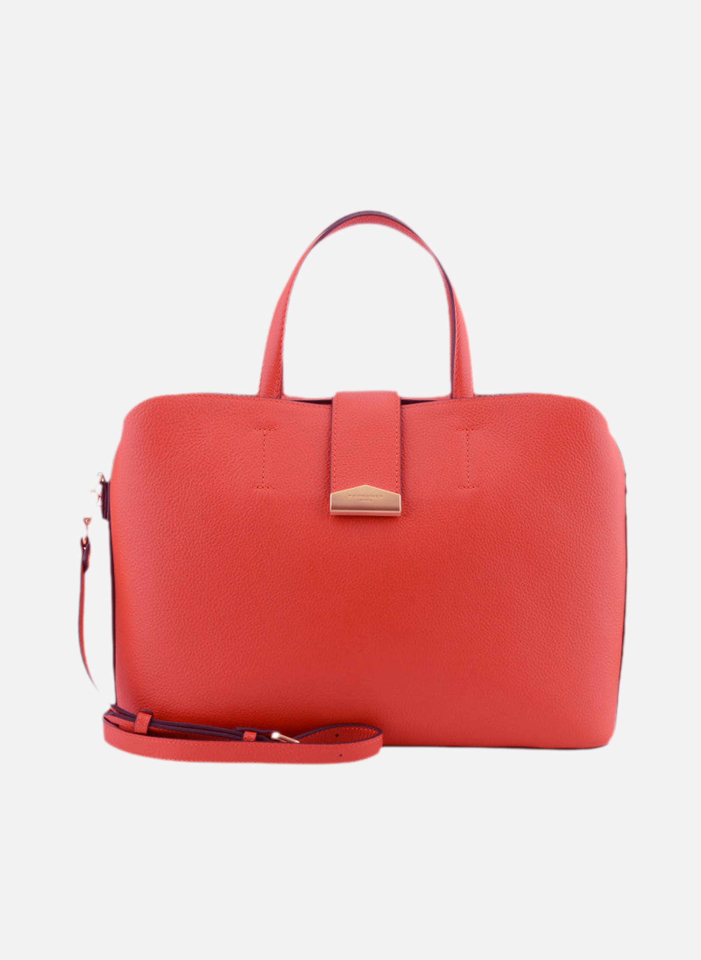 Cavalcade | sac à main mm en cuir de vachette POURCHET Rouge