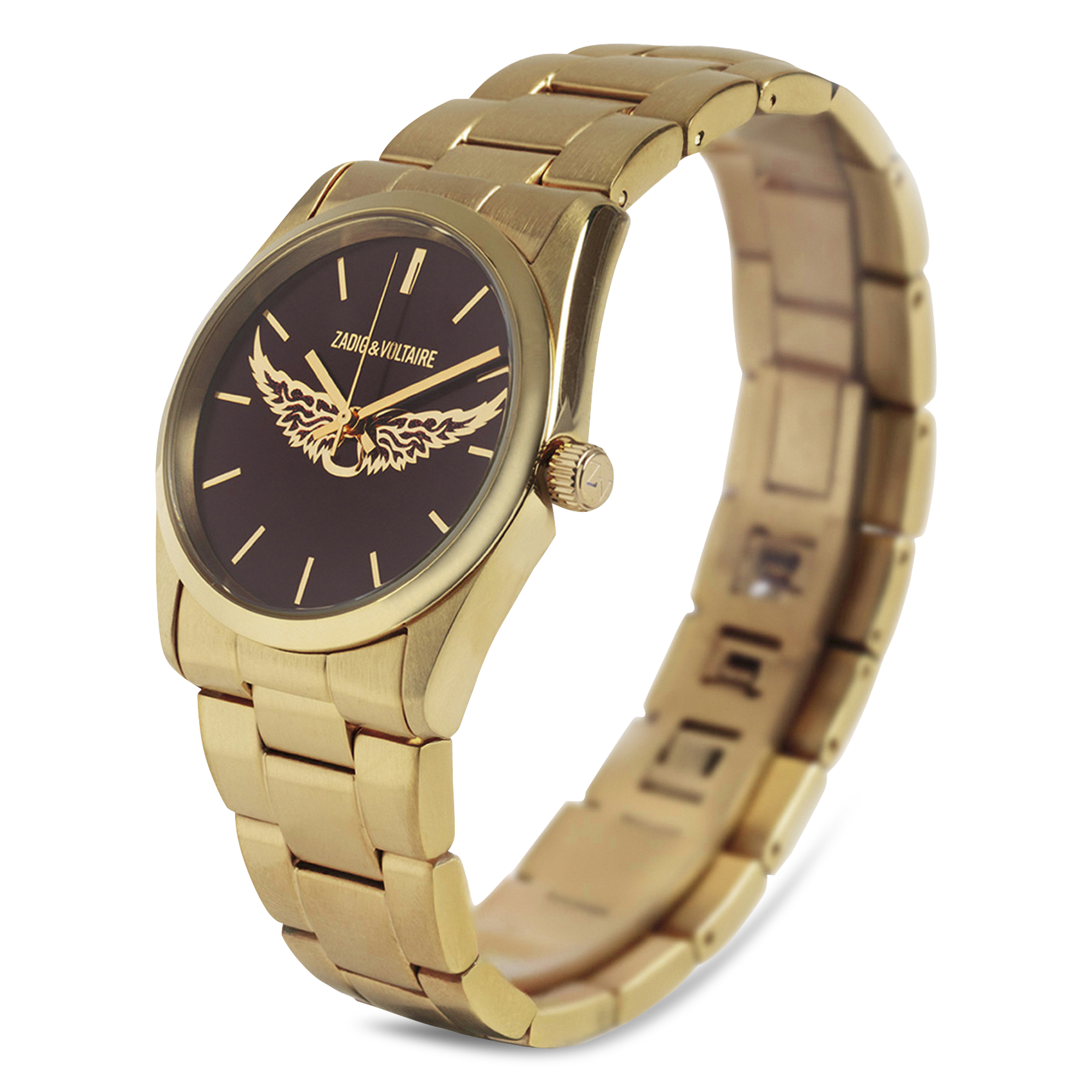 Montre en acier inoxydable ZADIG&VOLTAIRE Doré