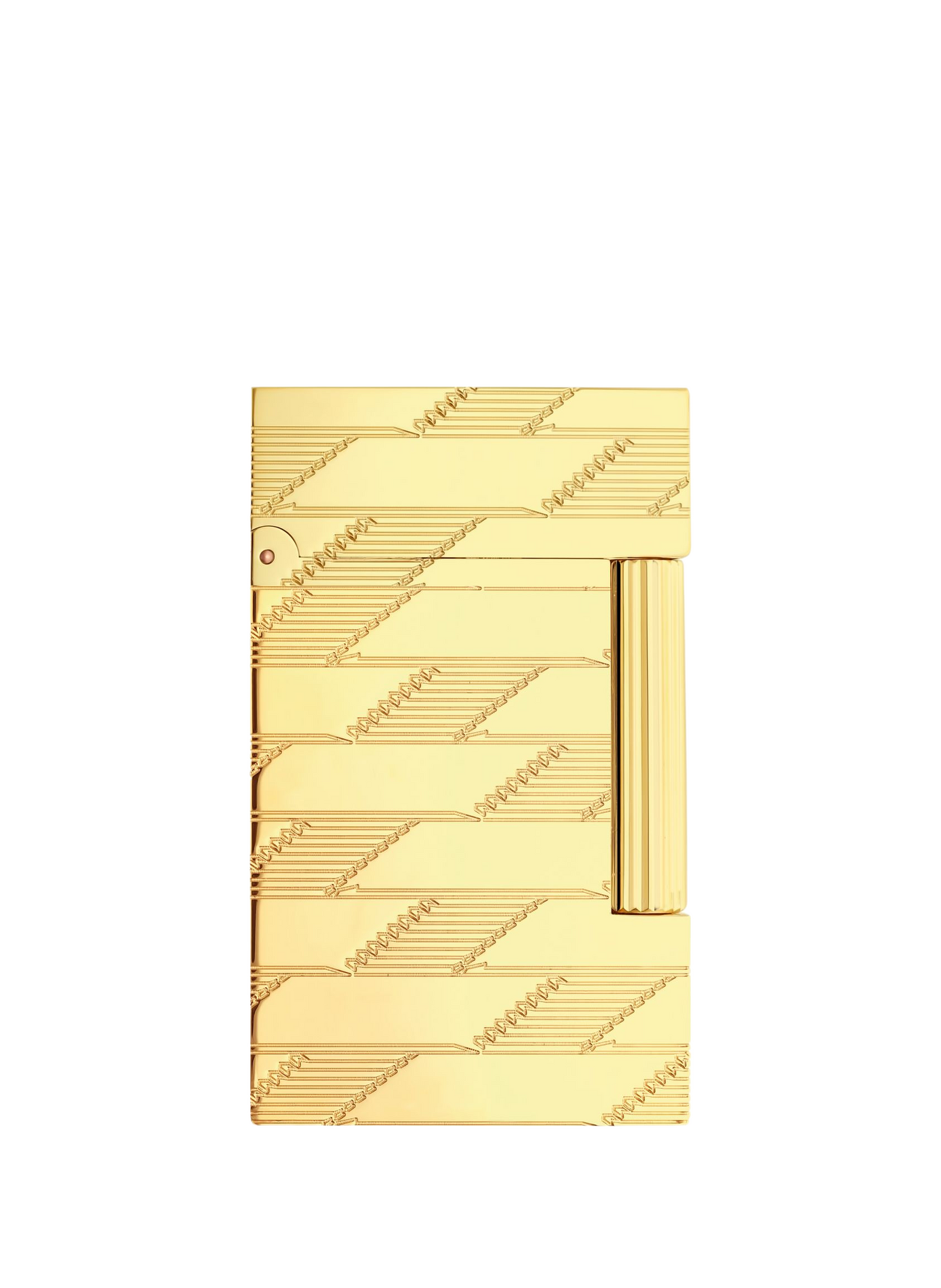 Guilloché Monogram Lighter 1872 Line 2 S.T. DUPONT Golden
