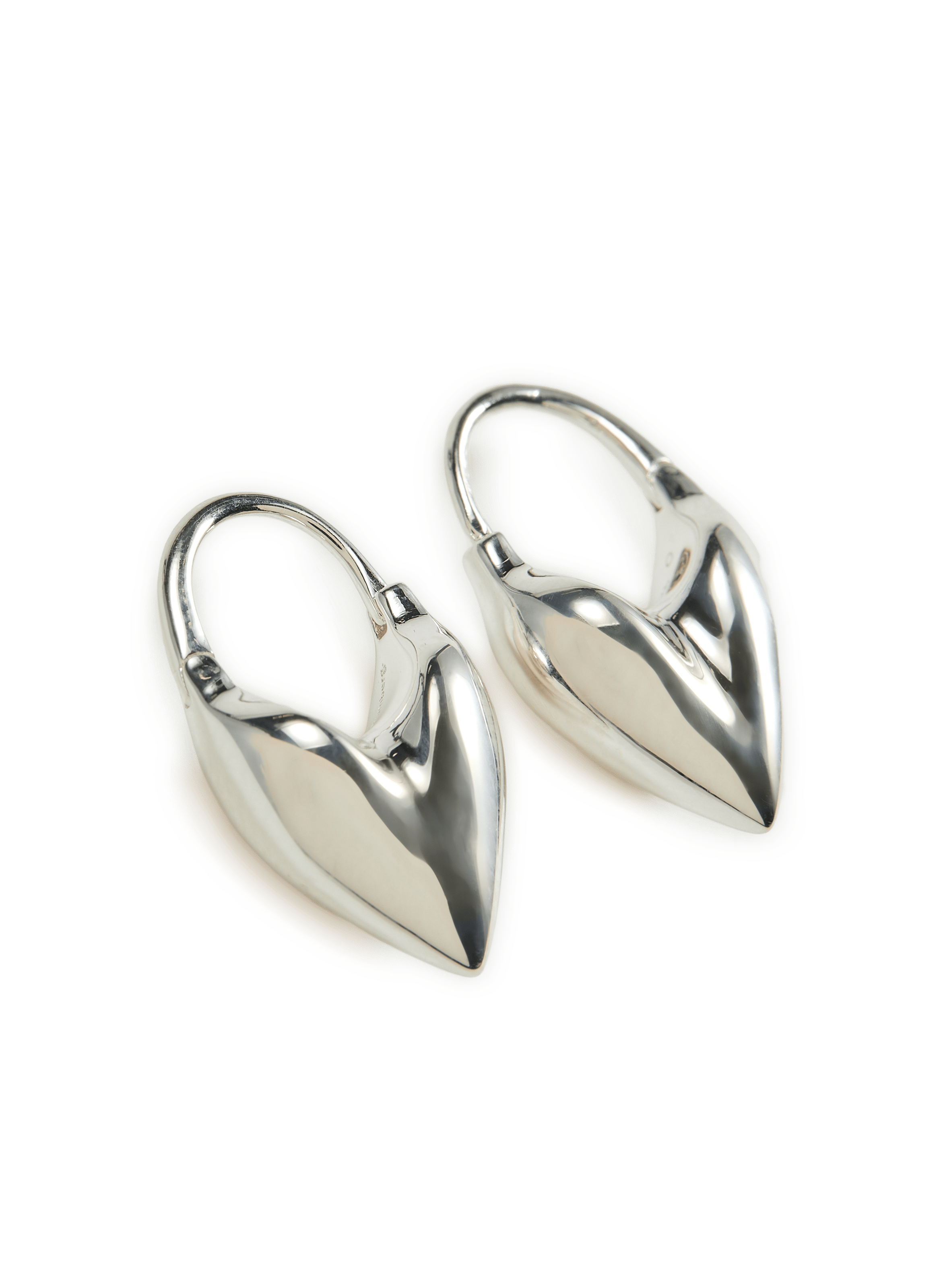 Heart-shaped silver earrings OTIUMBERG Silver