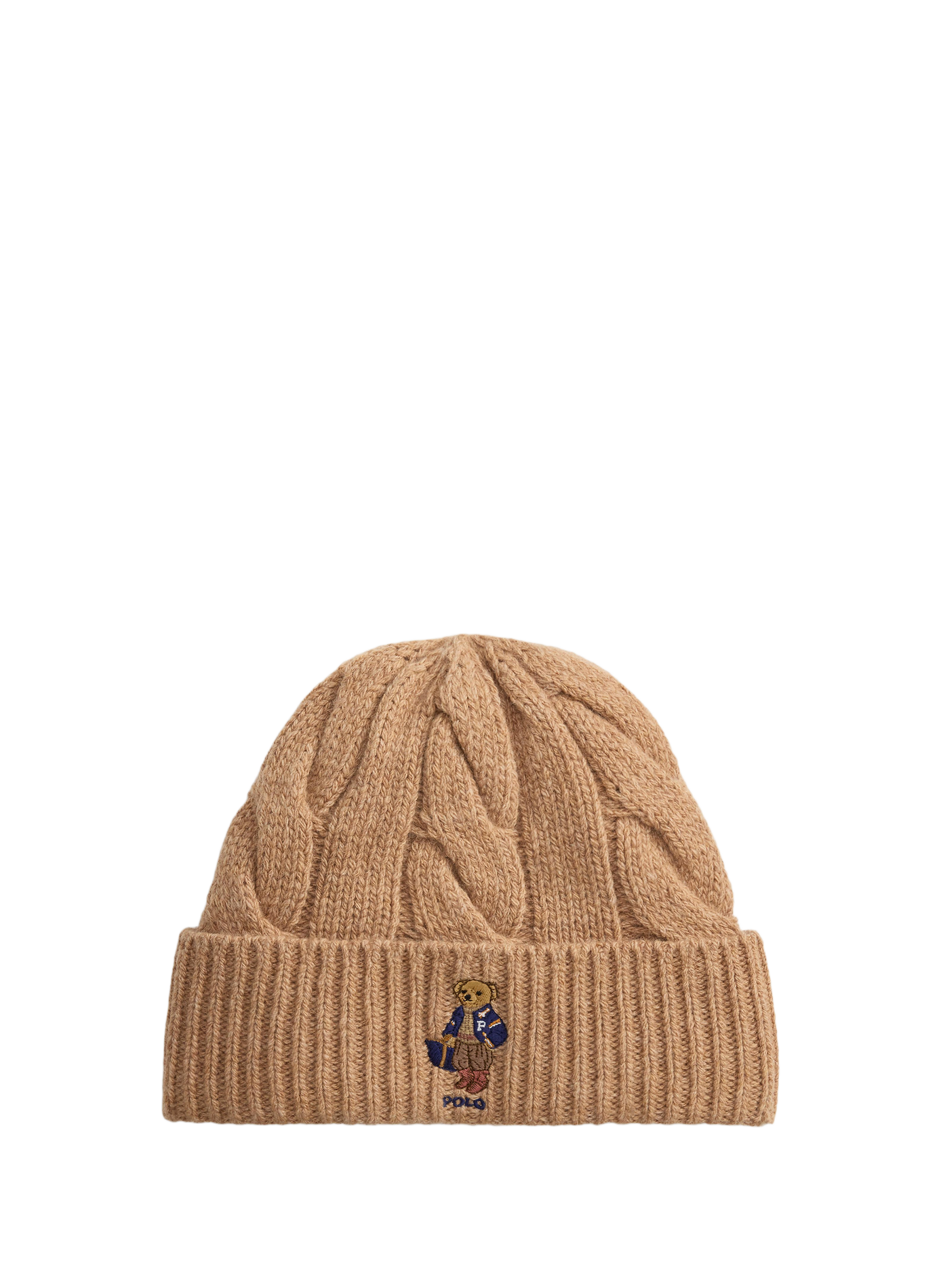 Bonnet en maille en laine mélangé  POLO RALPH LAUREN Beige