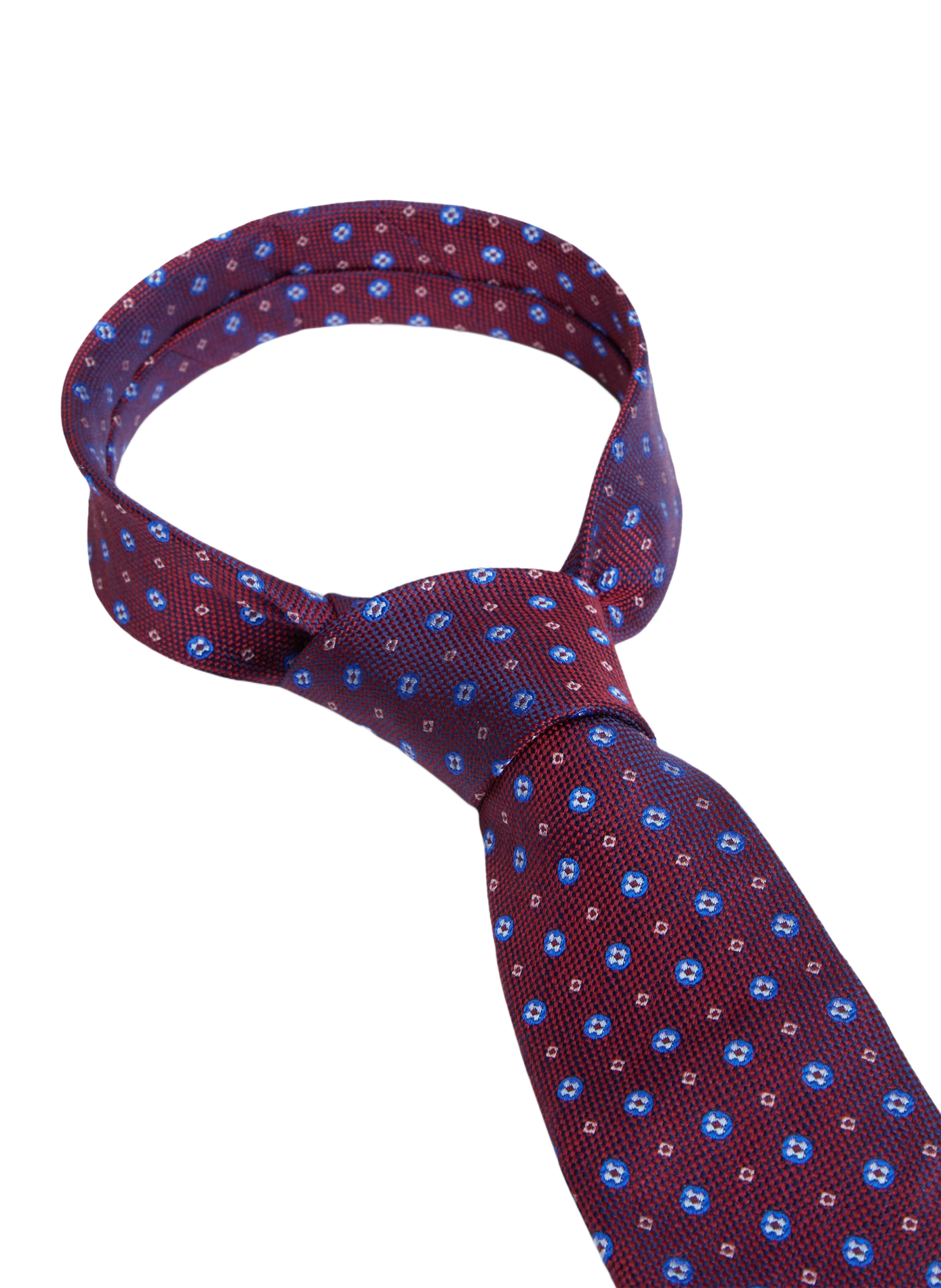 Silk patterned tie | Red TOMMY HILFIGER Men