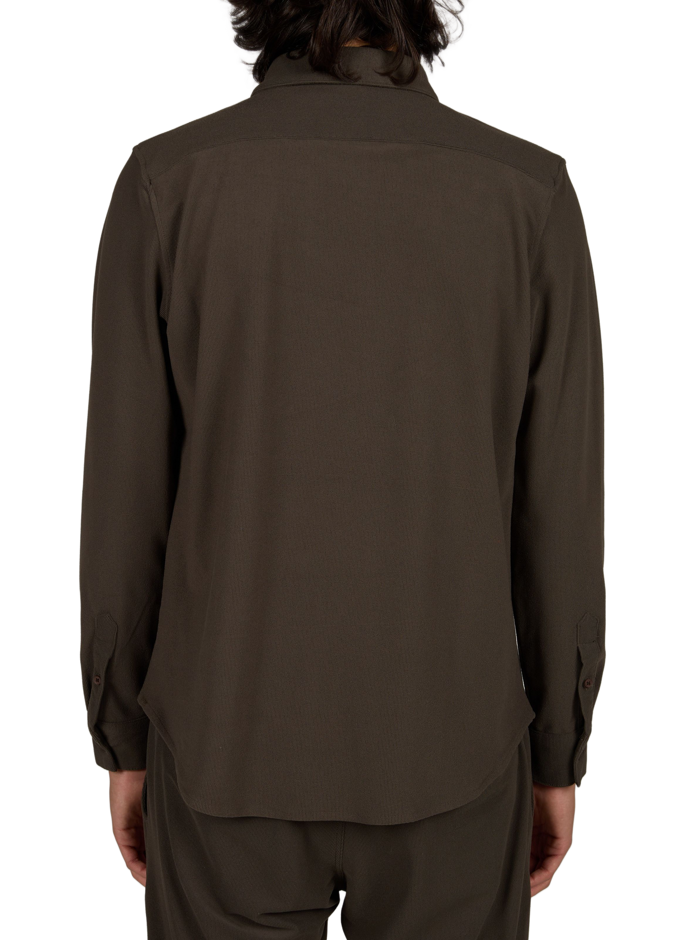 Chemise Jean Villa droite aspect velours côtelé 1789 CALA Kaki