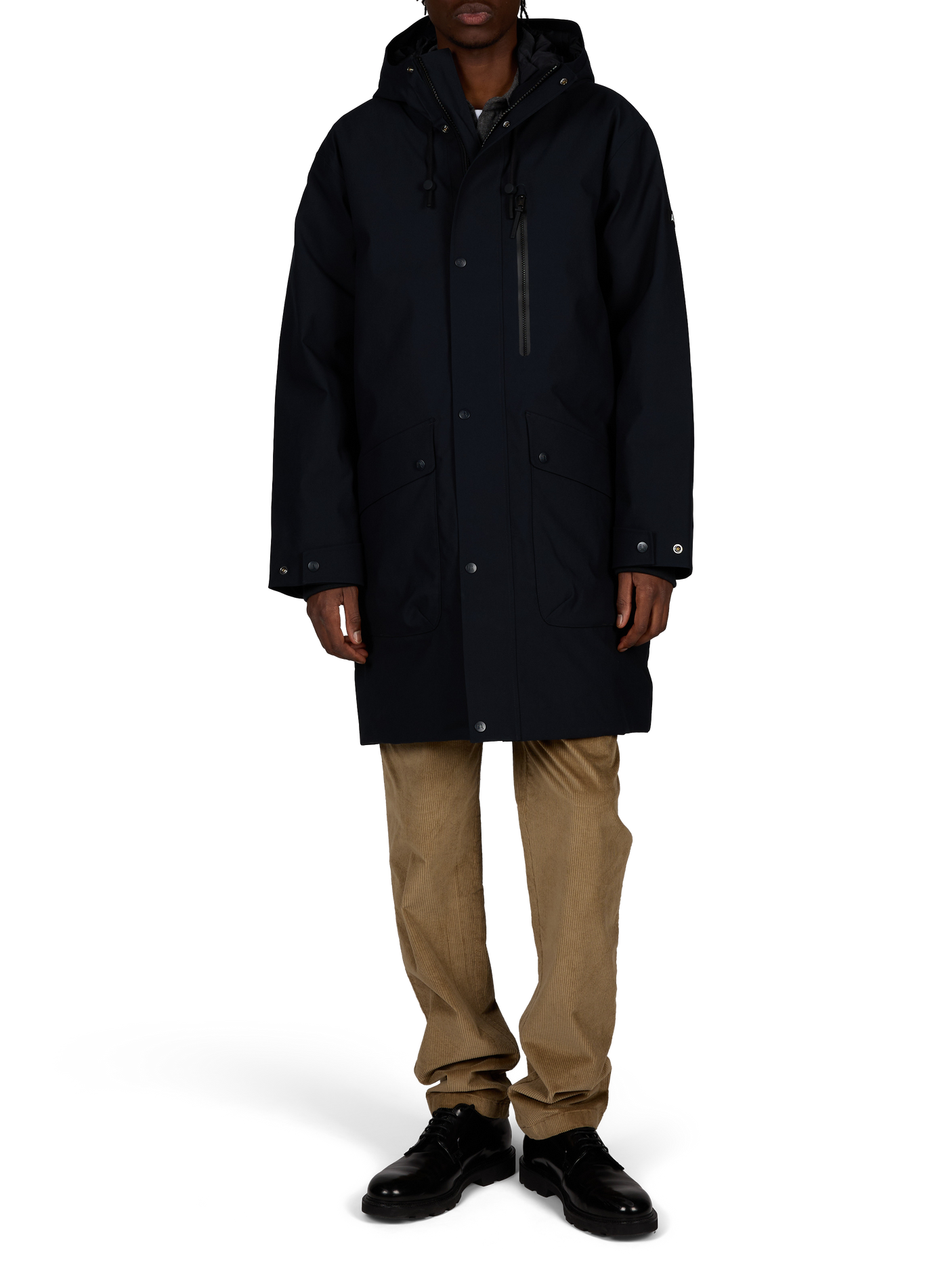 Parka droite à capuche AIGLE Noir