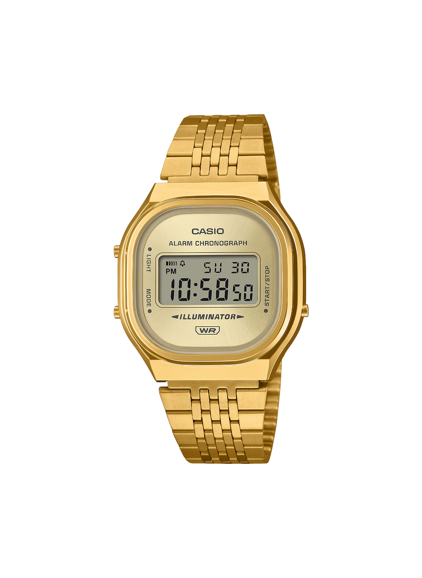 Montre quartz Casio vintage en acier inoxydable CASIO Doré