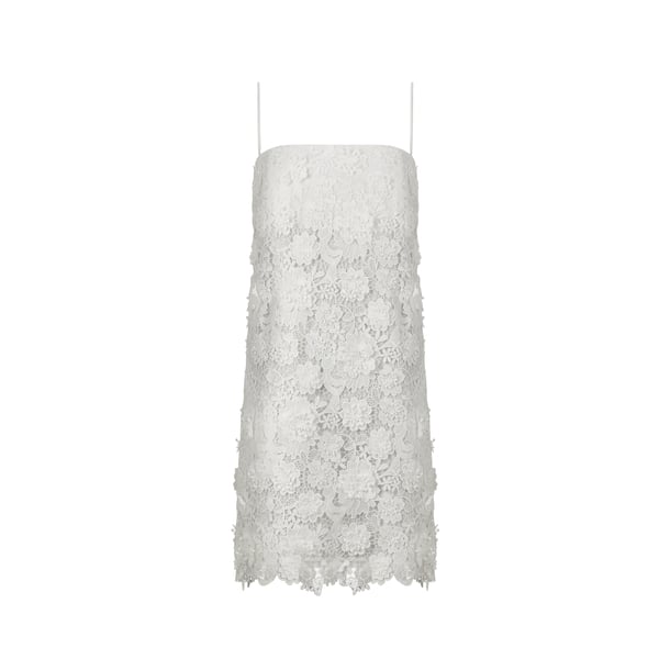 Robe courte à dentelle