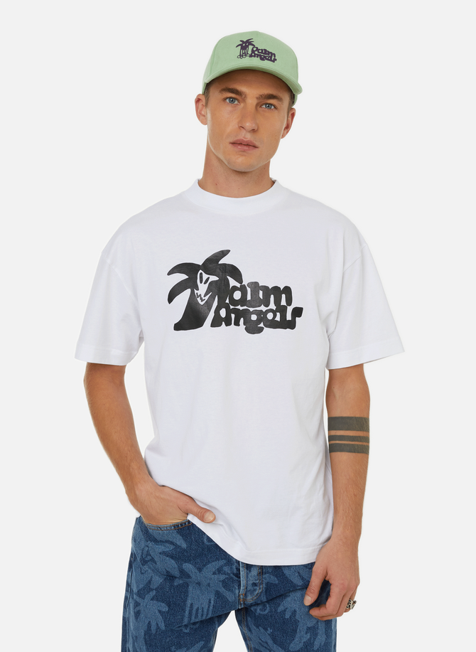 PALM ANGELS cotton logo T-shirt