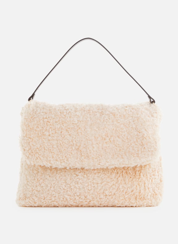 Textured Eloise Handbag Beige by SAISON 1865 SAISON 1865 Textured Eloise Handbag Beige