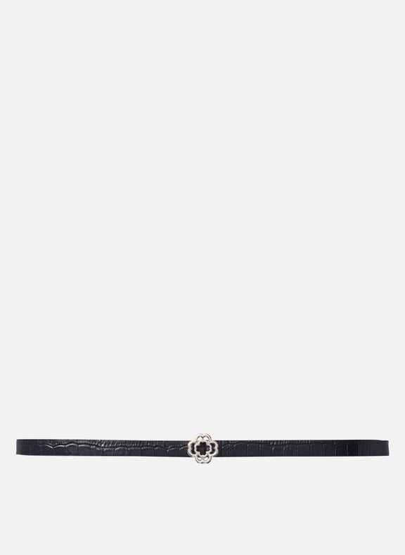 Ceinture en cuir Noir by MAJE MAJE Ceinture en cuir Noir