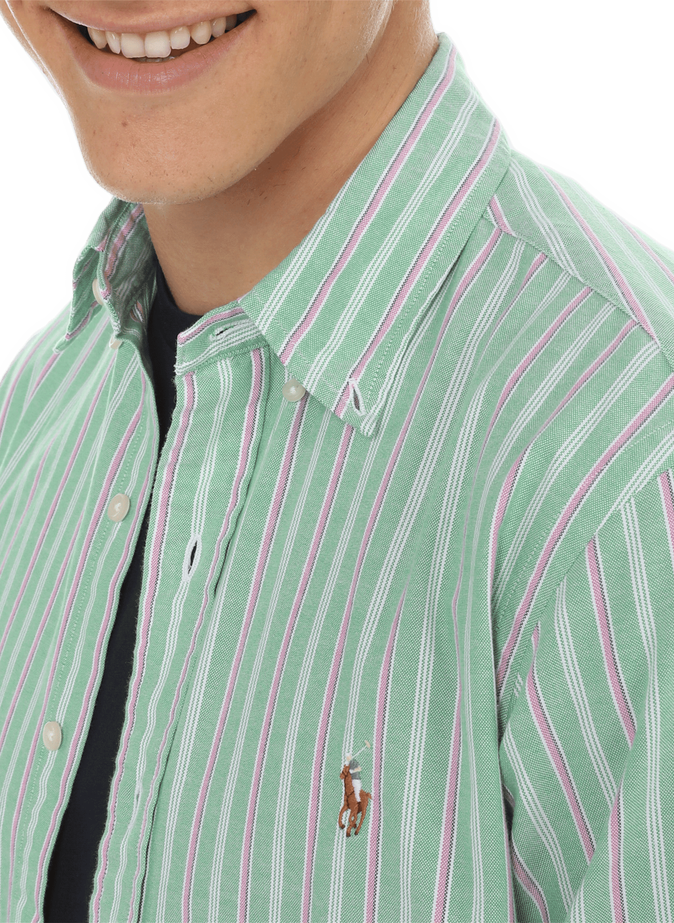 Chemise à rayures en coton POLO RALPH LAUREN Multicolore