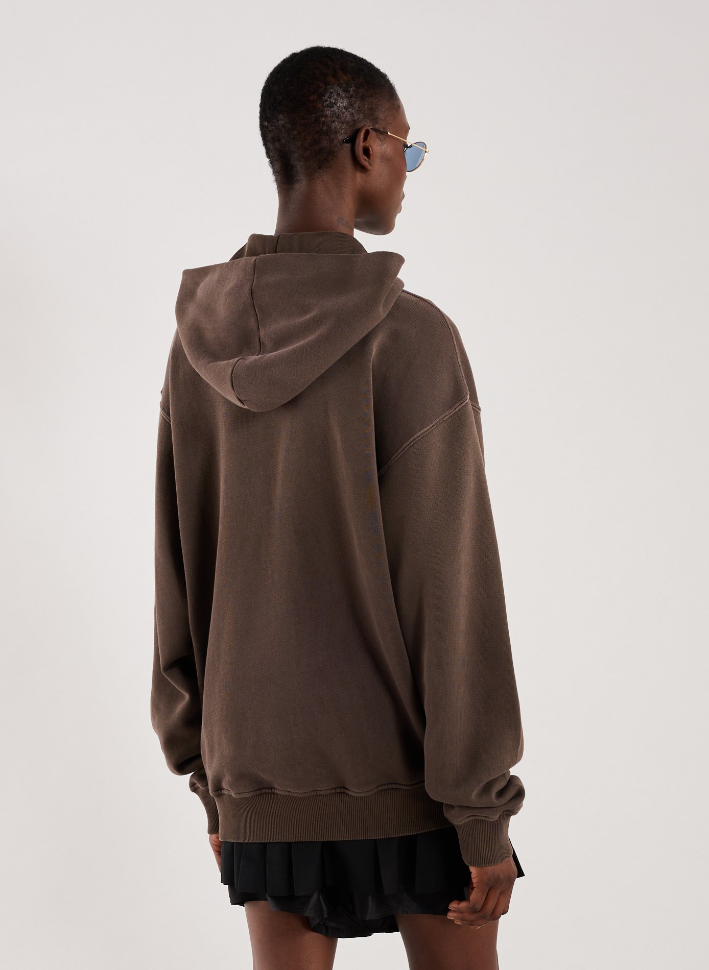 Graphic logo cotton sweatshirt HELMUT LANG Brown