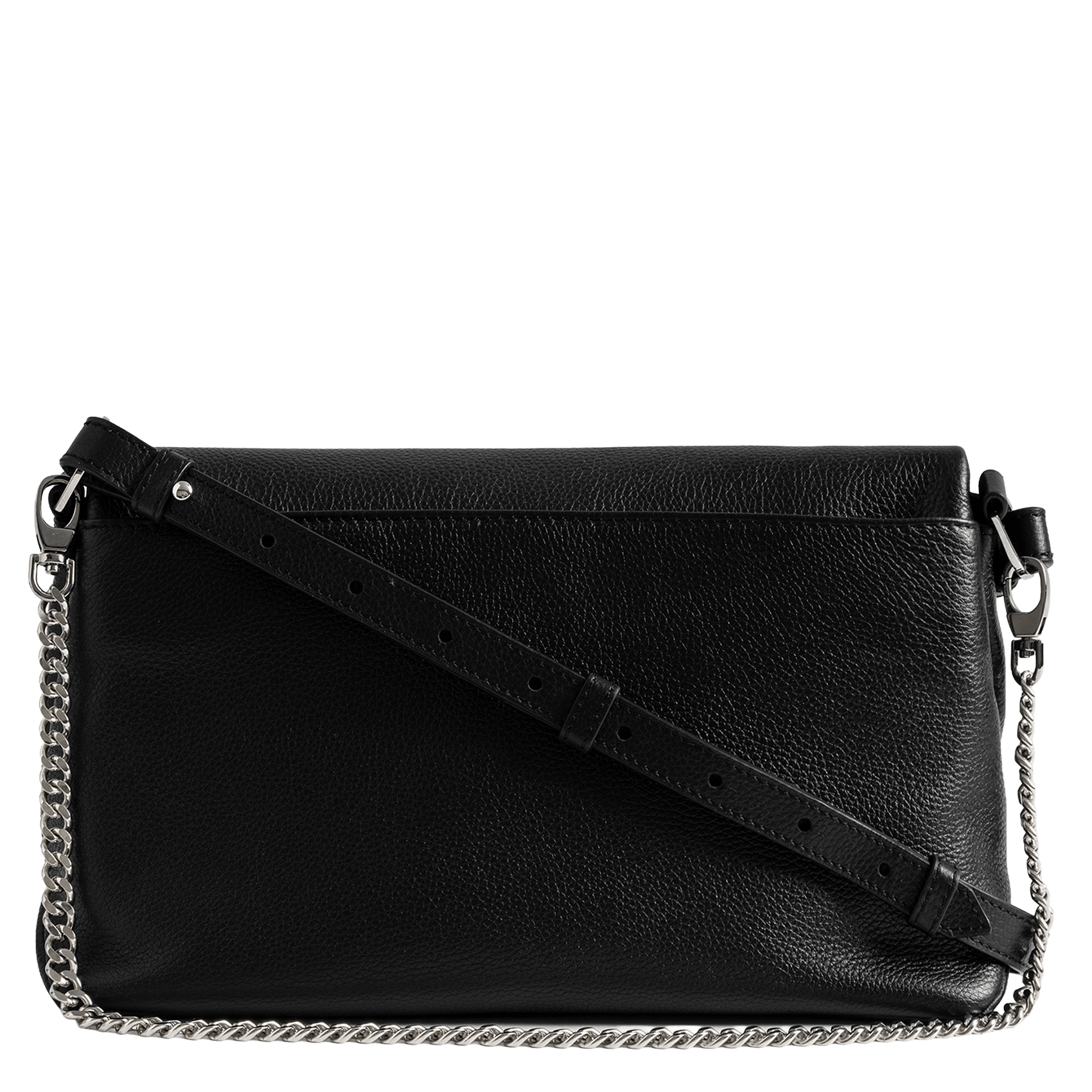 Sac porté épaule en cuir rocky ii ZADIG&VOLTAIRE Noir