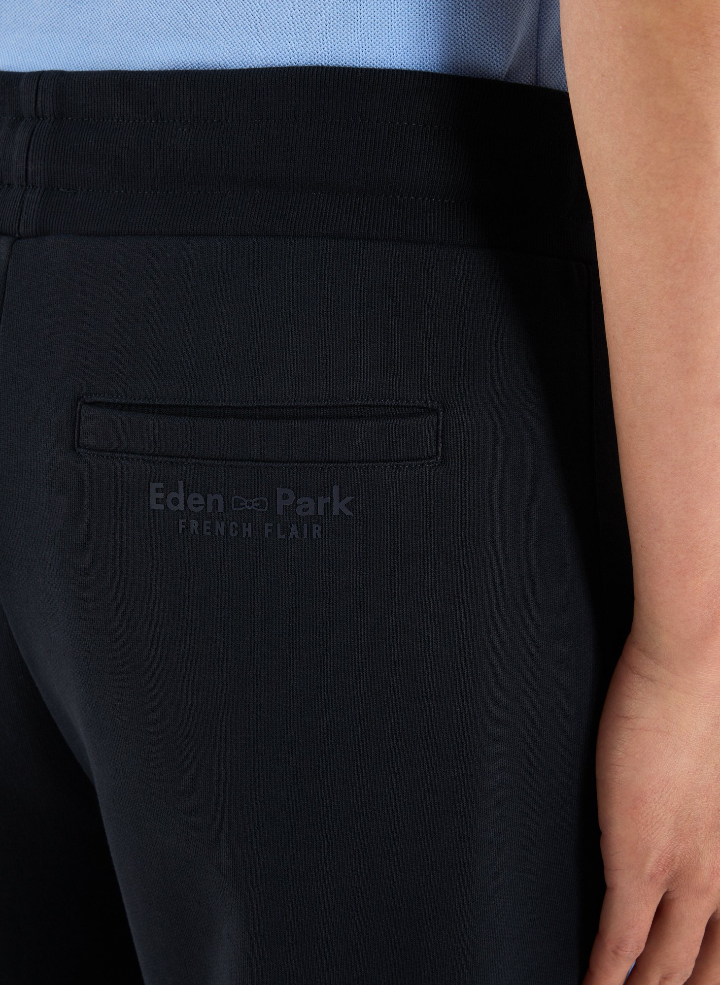 Mixed Cotton Jogging Pants EDEN PARK Blue
