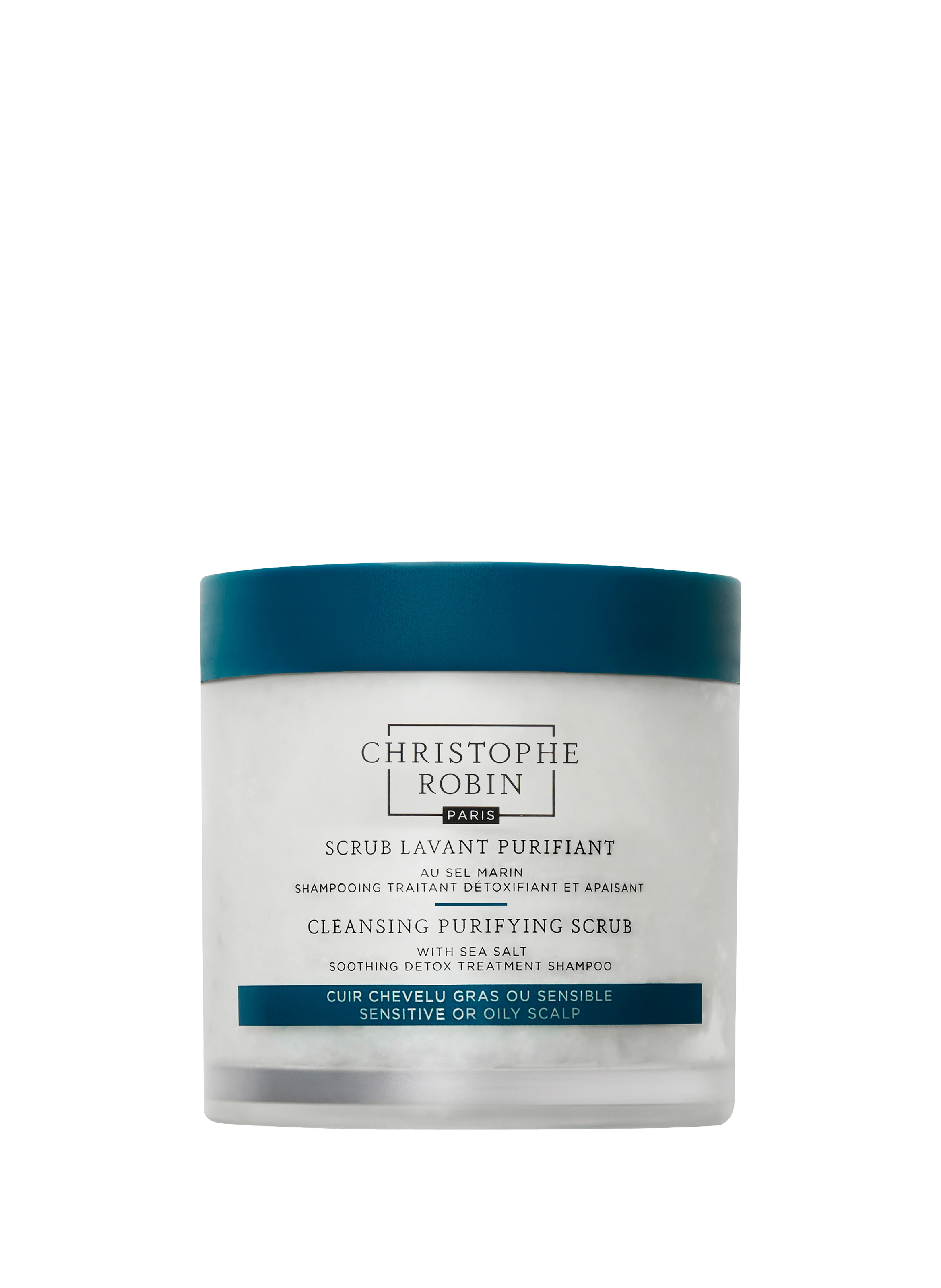 CHRISTOPHE ROBIN Shampoing Scrub lavant purifiant au sel marin No color